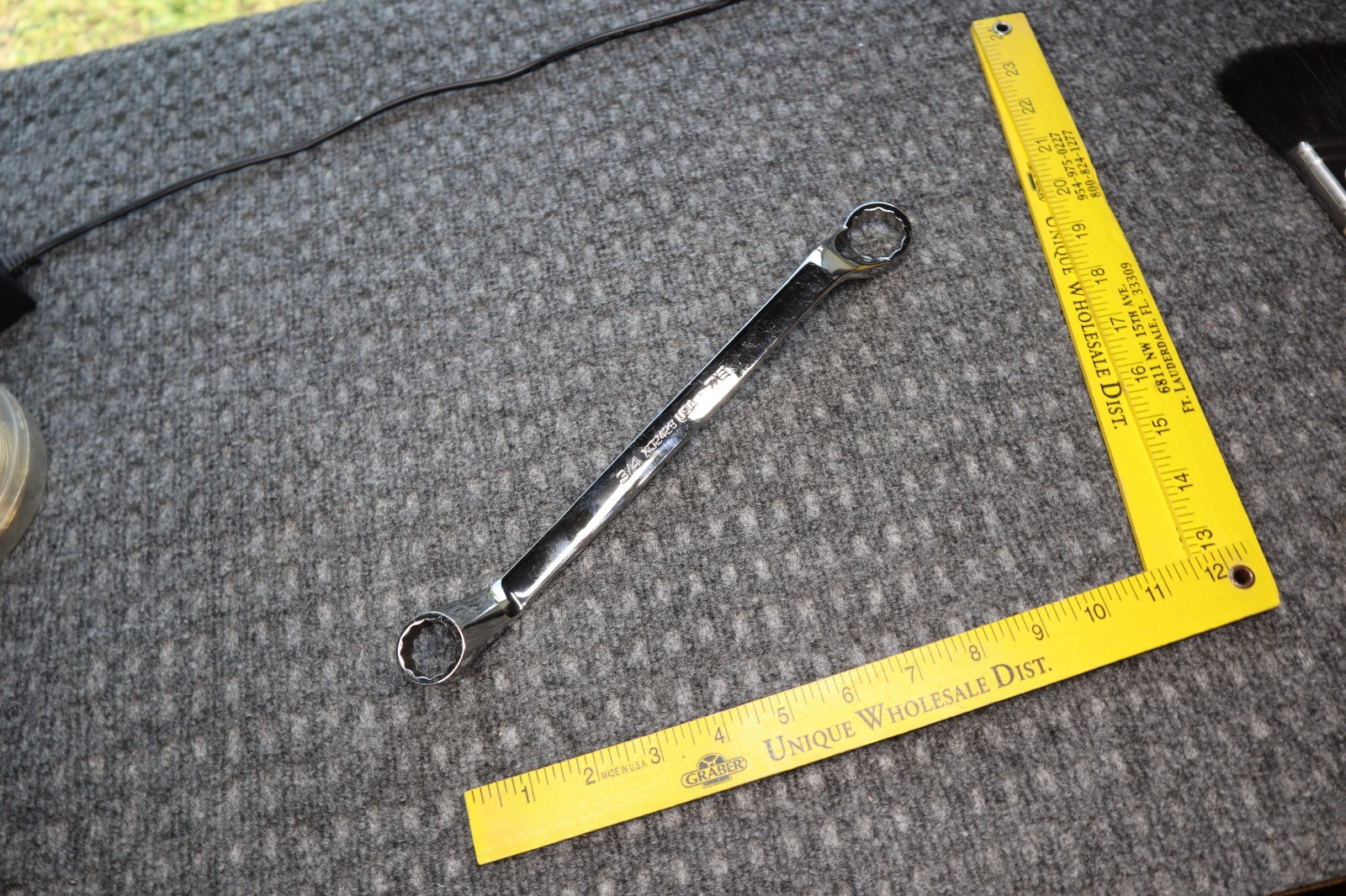 Snap On Tools SAE Wrench 12 Point Box End Off Set 3/4″ – 7/8″ XO2428 USA Clean