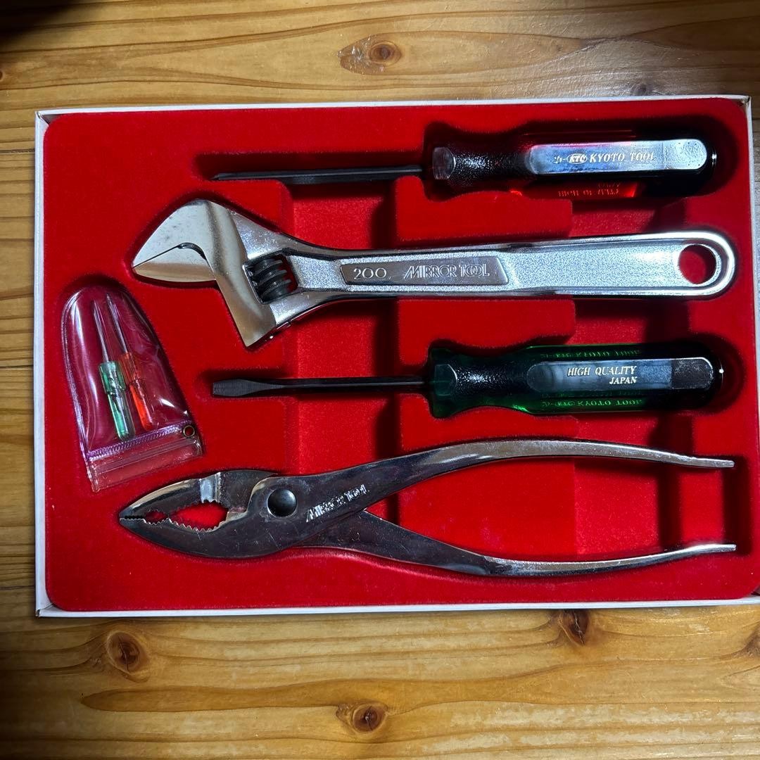 KTC monkey wrench pliers driver set mirror tool