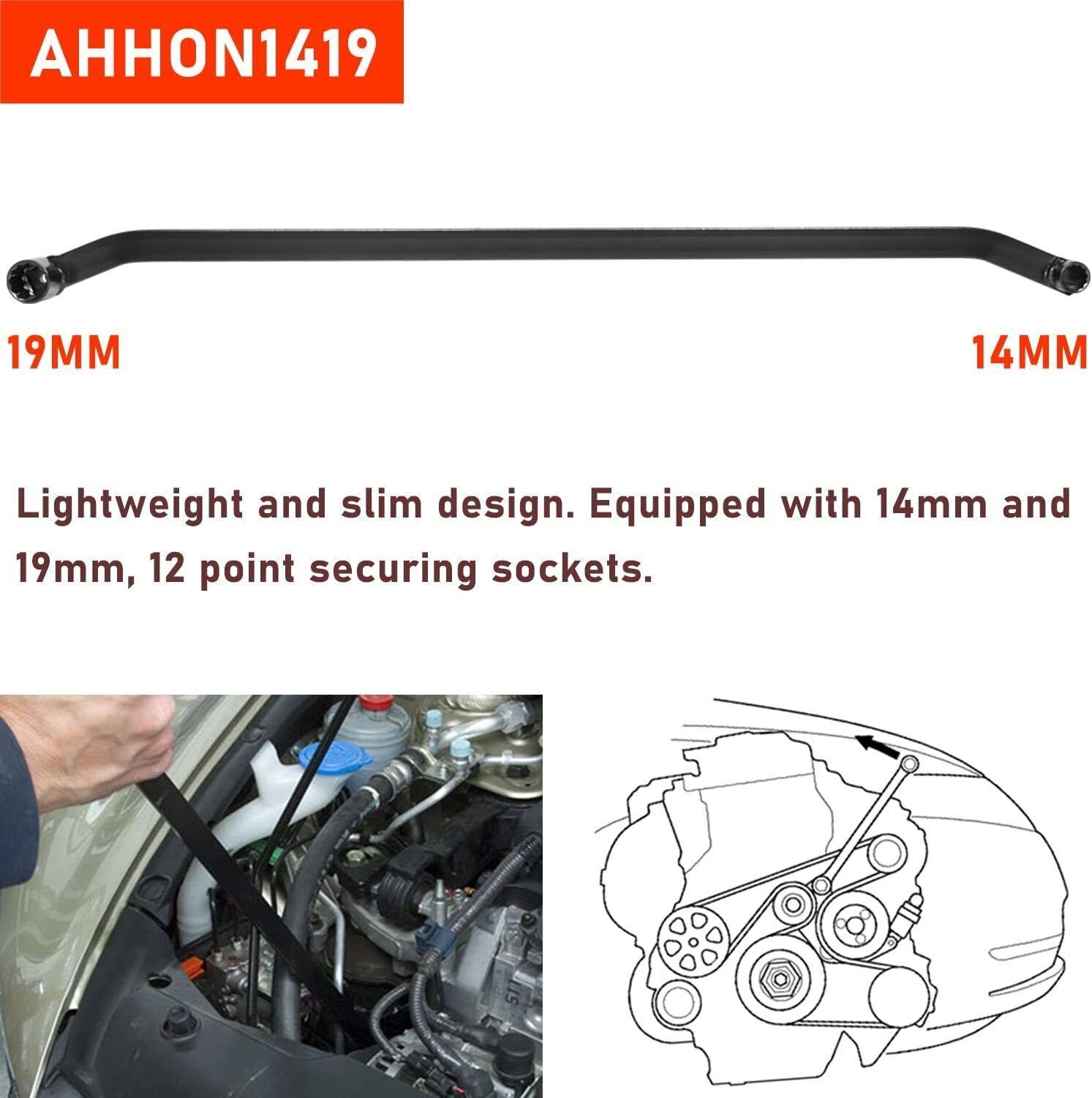 Serpentine Belt Wrench Removal Installer Tool For Honda CRV Accord Civic Mazda