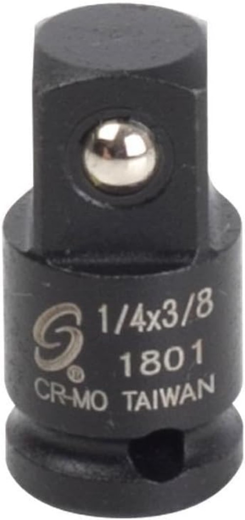 Sunex 1/4-Inch to 3/8-Inch Drive Adapter – Durable Chrome Molybdenum Steel