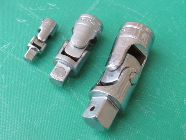 SNAP ON 103UFTS 1/4″ 3/8″ 1/2″ 3 PIECE UNIVERSAL SWIVEL JOINT SET TMU8 FU8A S8