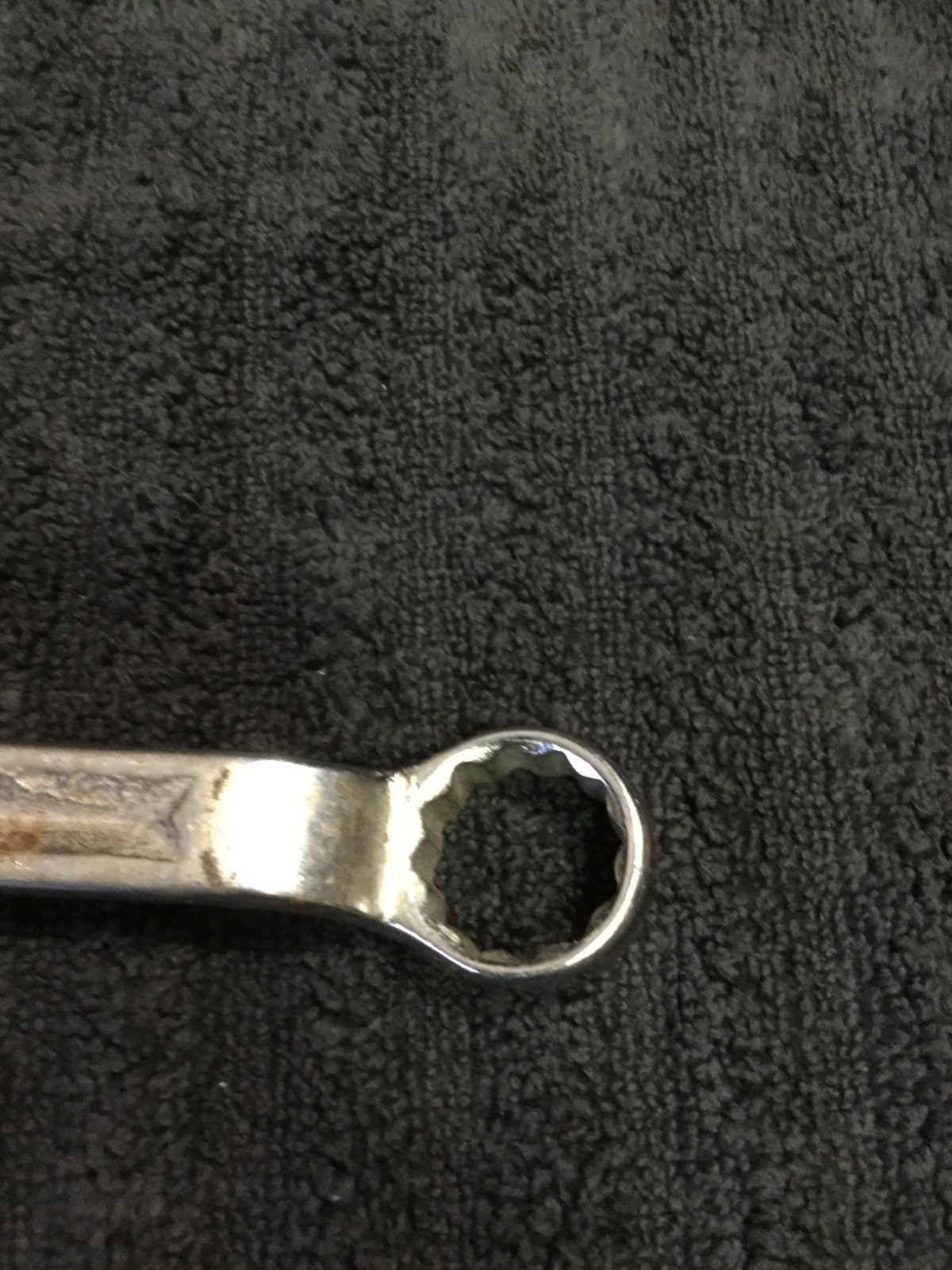 Snap On Vintage 25/32″-13/16″ 12PT SAE Chrome Offset Box End Wrench XV-2526