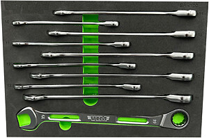VIM TOOLS SAR100 Slim Angled Ratcheting Wrenches Brand New!