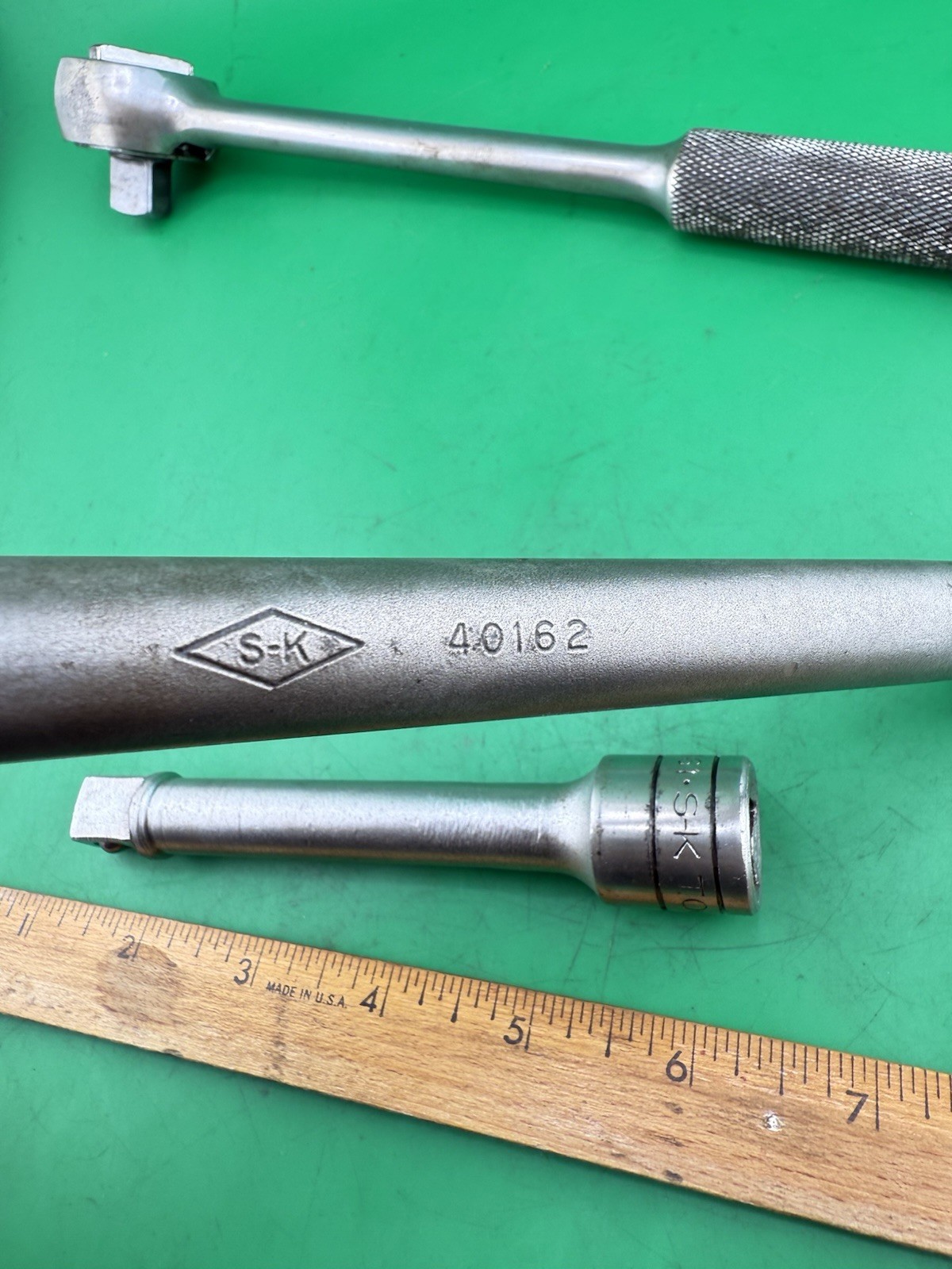 Lot Of 3 SK Tools (1) 42470 1/2” Ratchet (1) 40162 10” & (1) 40161 5” Extension