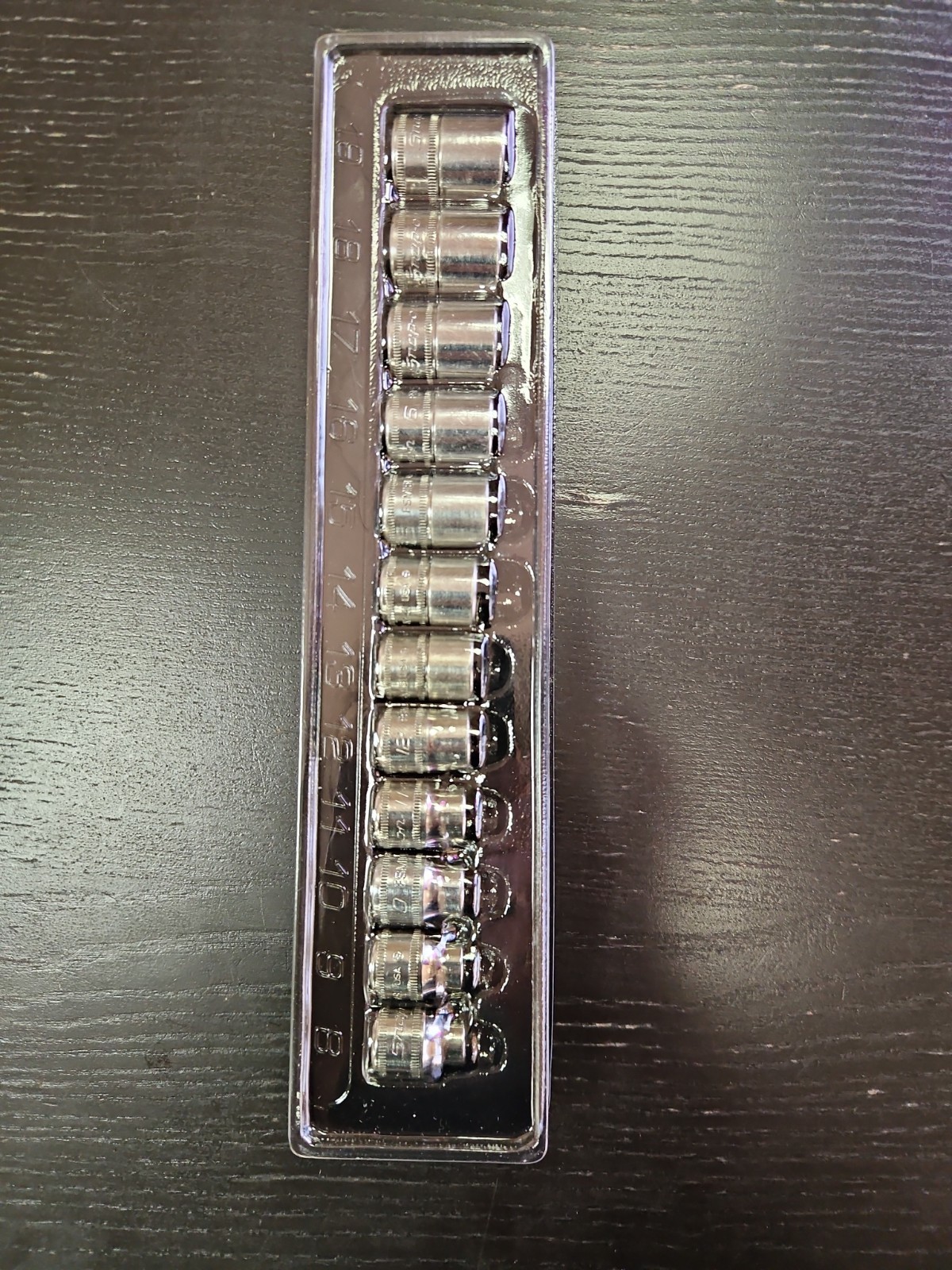 Snap On 212FSMY 12 Piece 6-Point 3/8″ Metric Shallow Socket Set Flank Drive USA