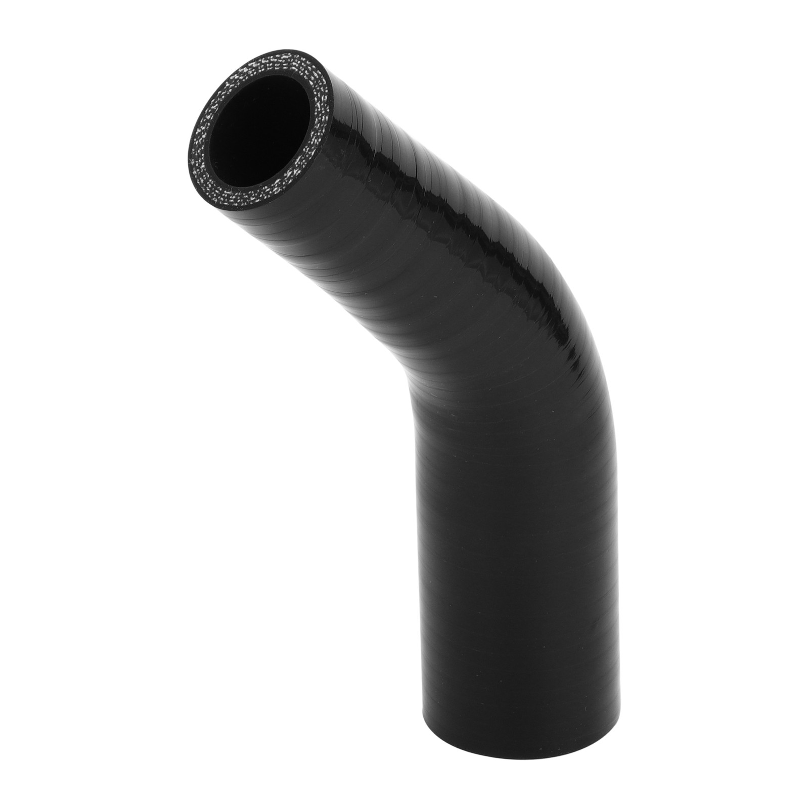 1pc 25-35mm ID 90mm 3.54″ Long 45° Black Silicone Hose for Car
