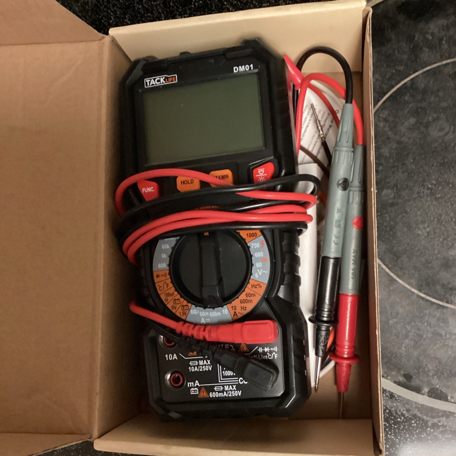 Tacklife DM01 Digital Multimeter True RMS Auto-Ranging CAT III 6000 Counts