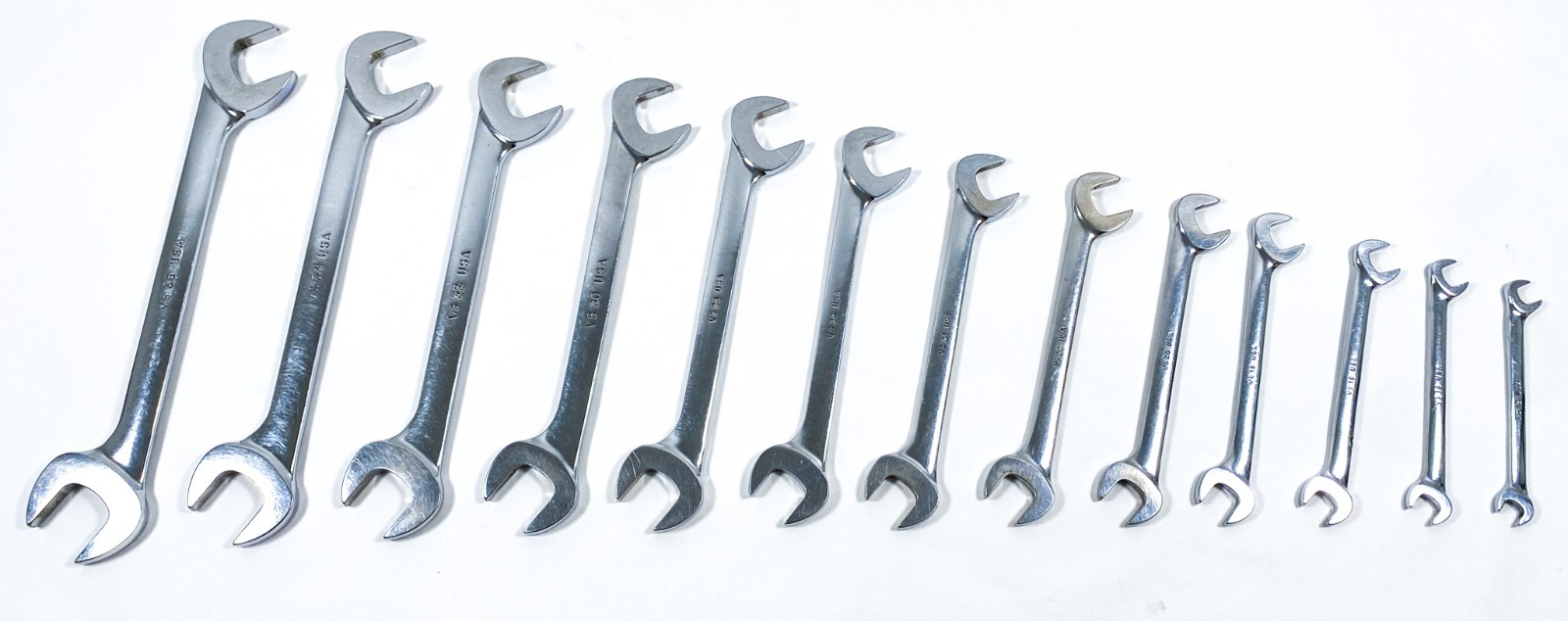 SNAP ON TOOLS USA 13-PIECE SAE 4 Way Open End Angle Wrench Set 3/8″ – 1-1/8″