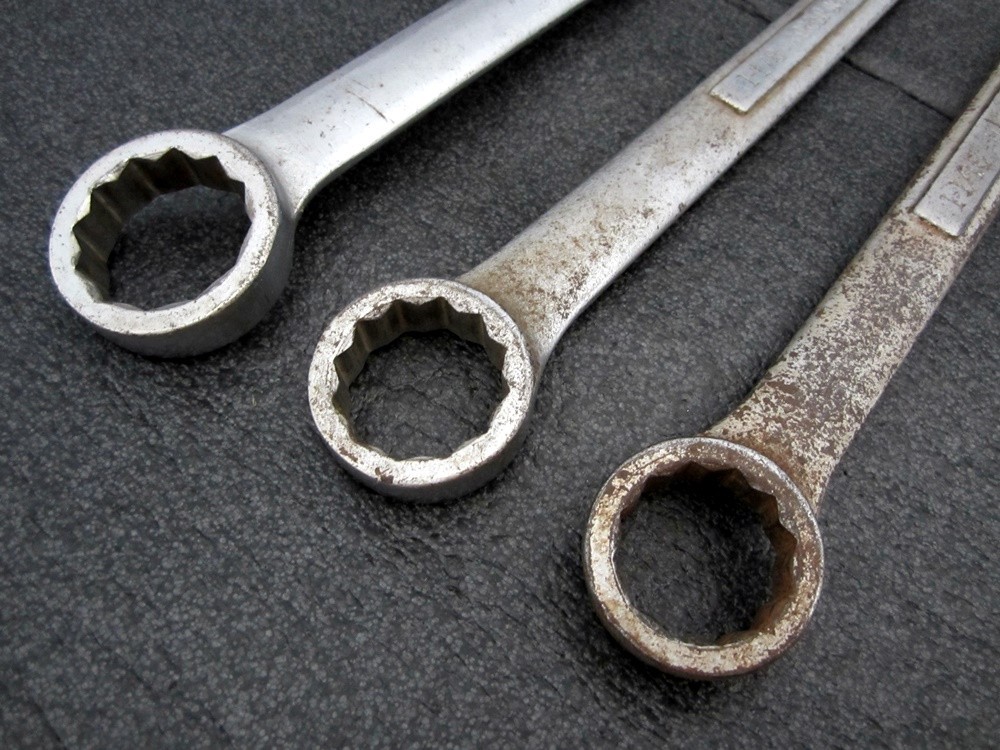 Vintage Craftsman 3pc Large Combination Wrenches 44706 77407 44708 USA