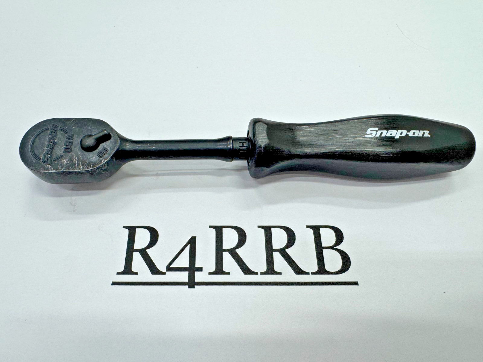 Snap-on Tools RARE CLASSIC BLACK 1/4″ Drive Hard Grip Fixed Ratchet GTHLD72B