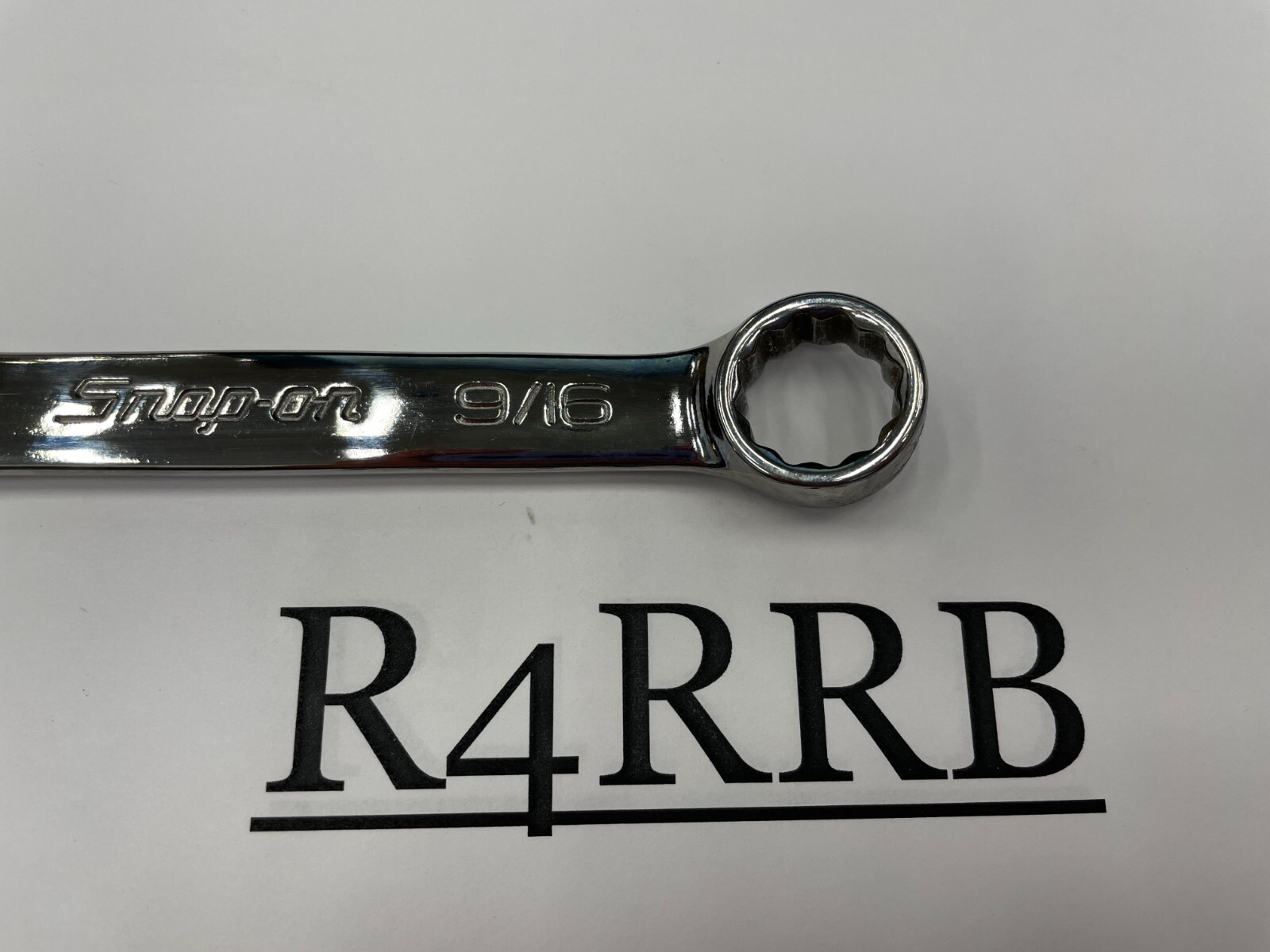 Snap-On Tools USA NEW 9/16″ SAE 12pt Short Length Chrome Combo Wrench OEX180B