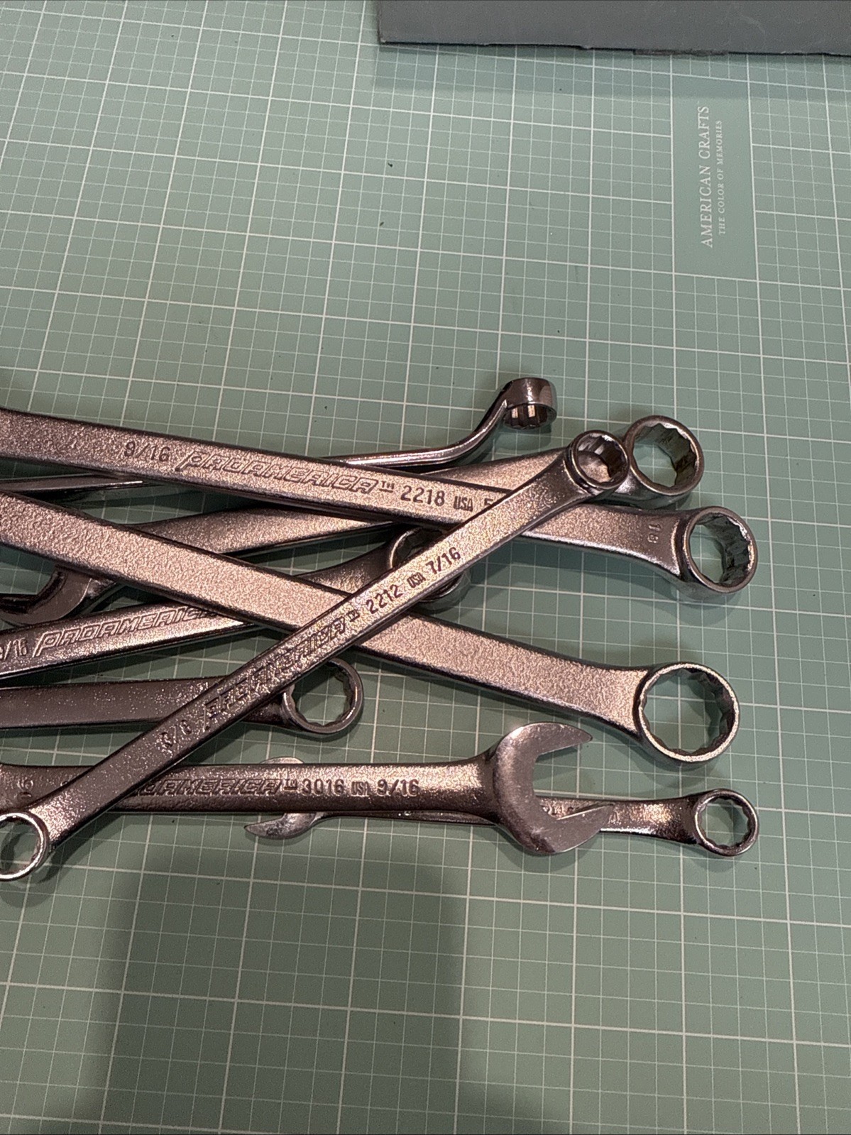 10PCS 3/8-11/16 Combination Wrench Proamerica 12 pt