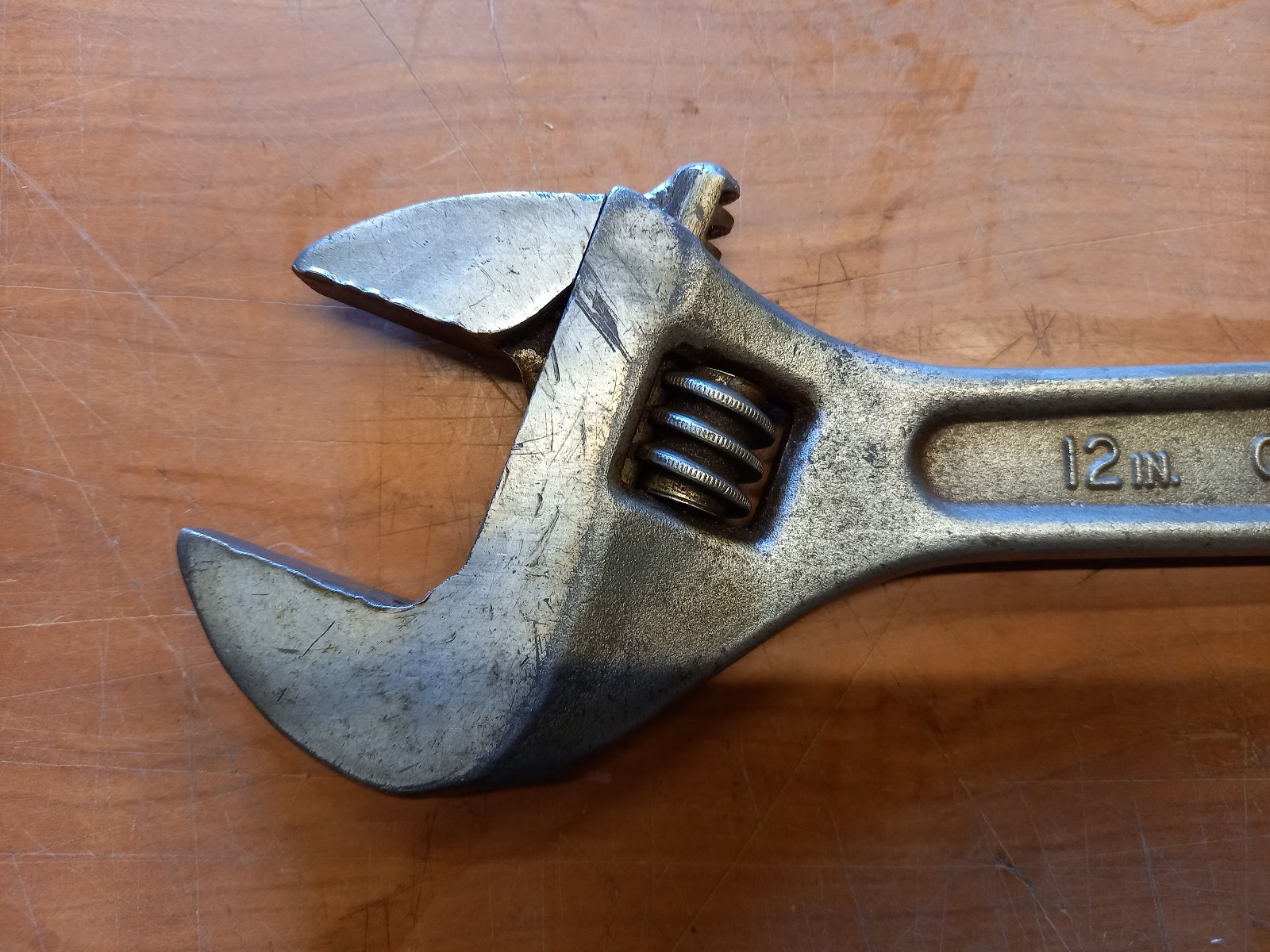 Vintage ETC Industrial 01-225 Adjustable Spanner 12″ Good Cond