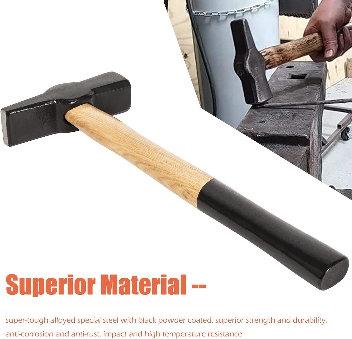 Blacksmiths’ handmade Hammer Replaces for 0000811-1000 Blacksmith Forging Tools