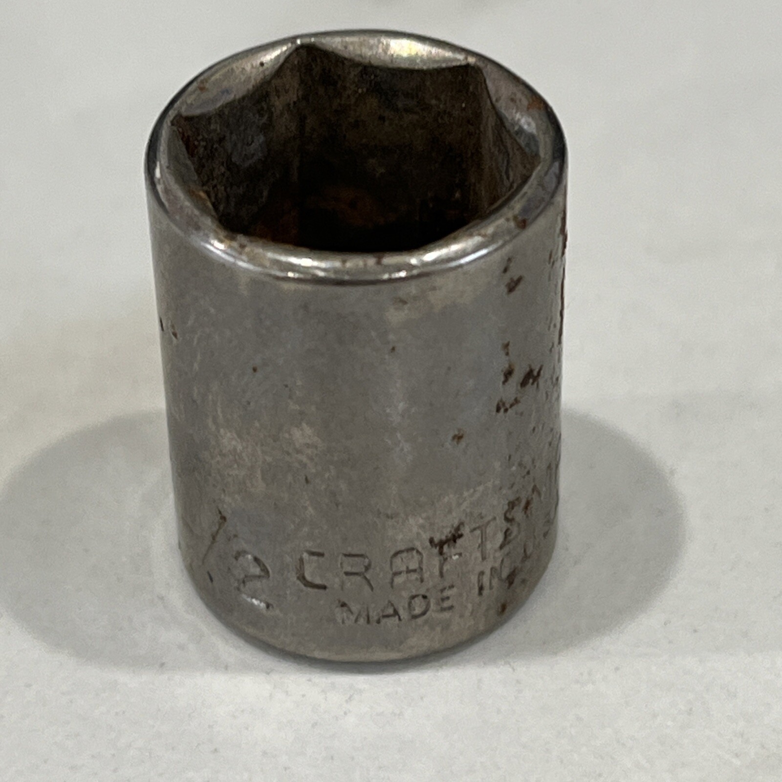 Craftsman USA 1/2″ 6 Point 1/4″ Drive Shallow Socket 43499 Inverted G Series
