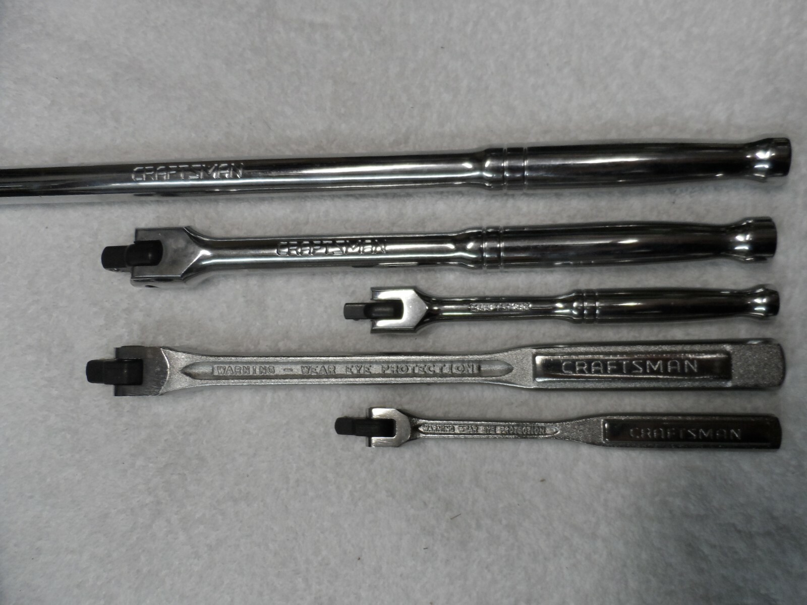 Craftsman 1/4″ 3/8″ 1/2″ Drive Polish & Satin Breaker Bar Set – 5 pcs