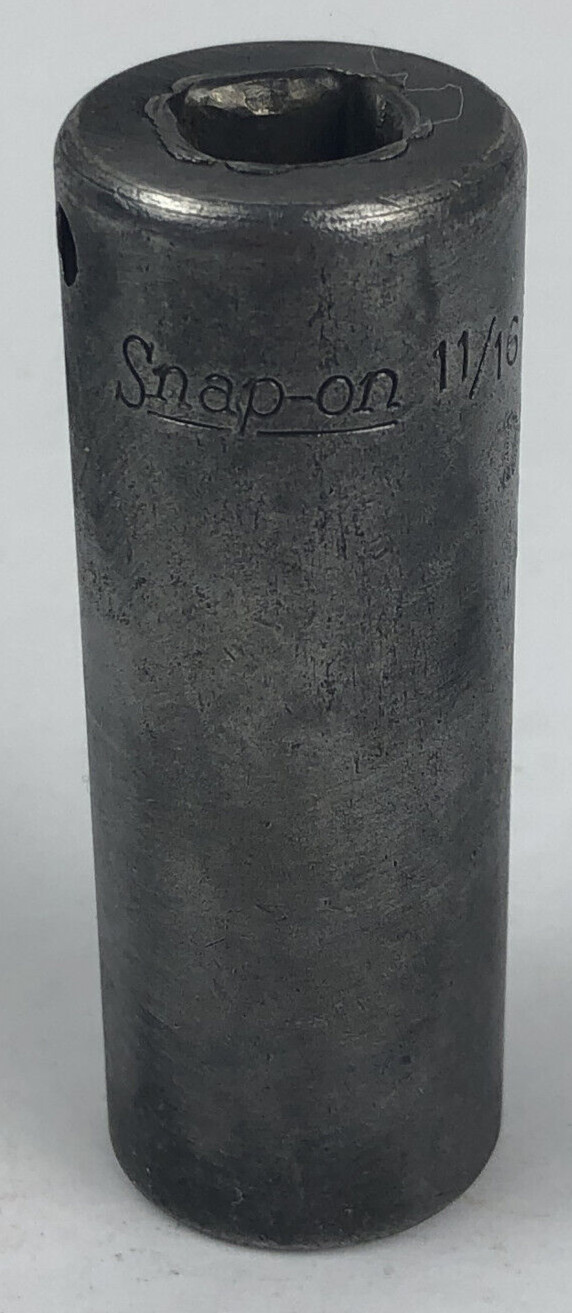 Snap-on Tools 3/8″ Drive 11/16″ 6pt Deep Impact Socket SIMF220 Made In USA
