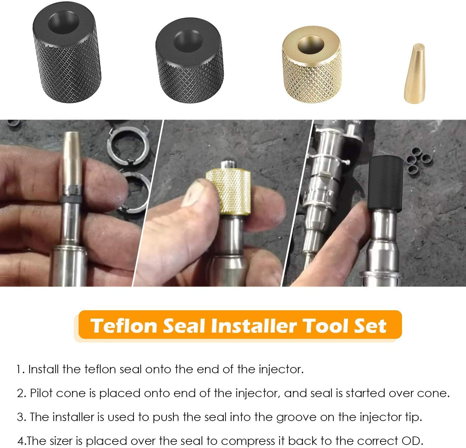 Injector Puller & Teflon Seal Installer Tool for BMW N14/ N18/ N54/ N63 Engine