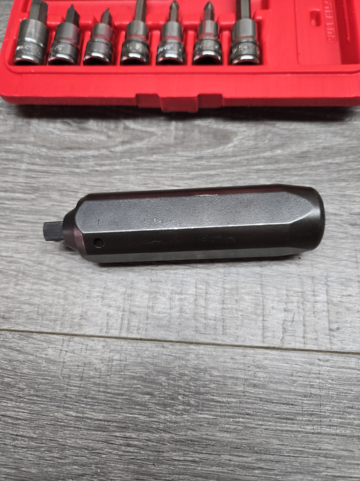 Snap On PIT-120 3/8 Drive Impact Driver With 7 Bits Nice Condition