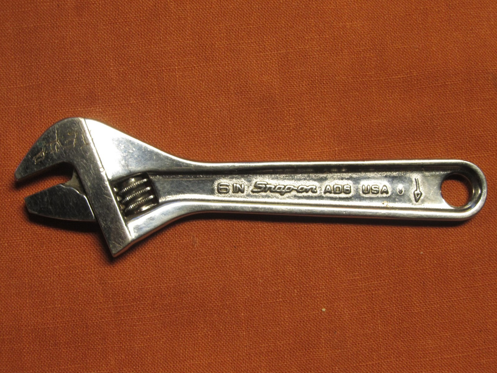 Snap-On Tools USA AD6 6″ / 150mm Full Polish Chrome Finish Adjustable Wrench