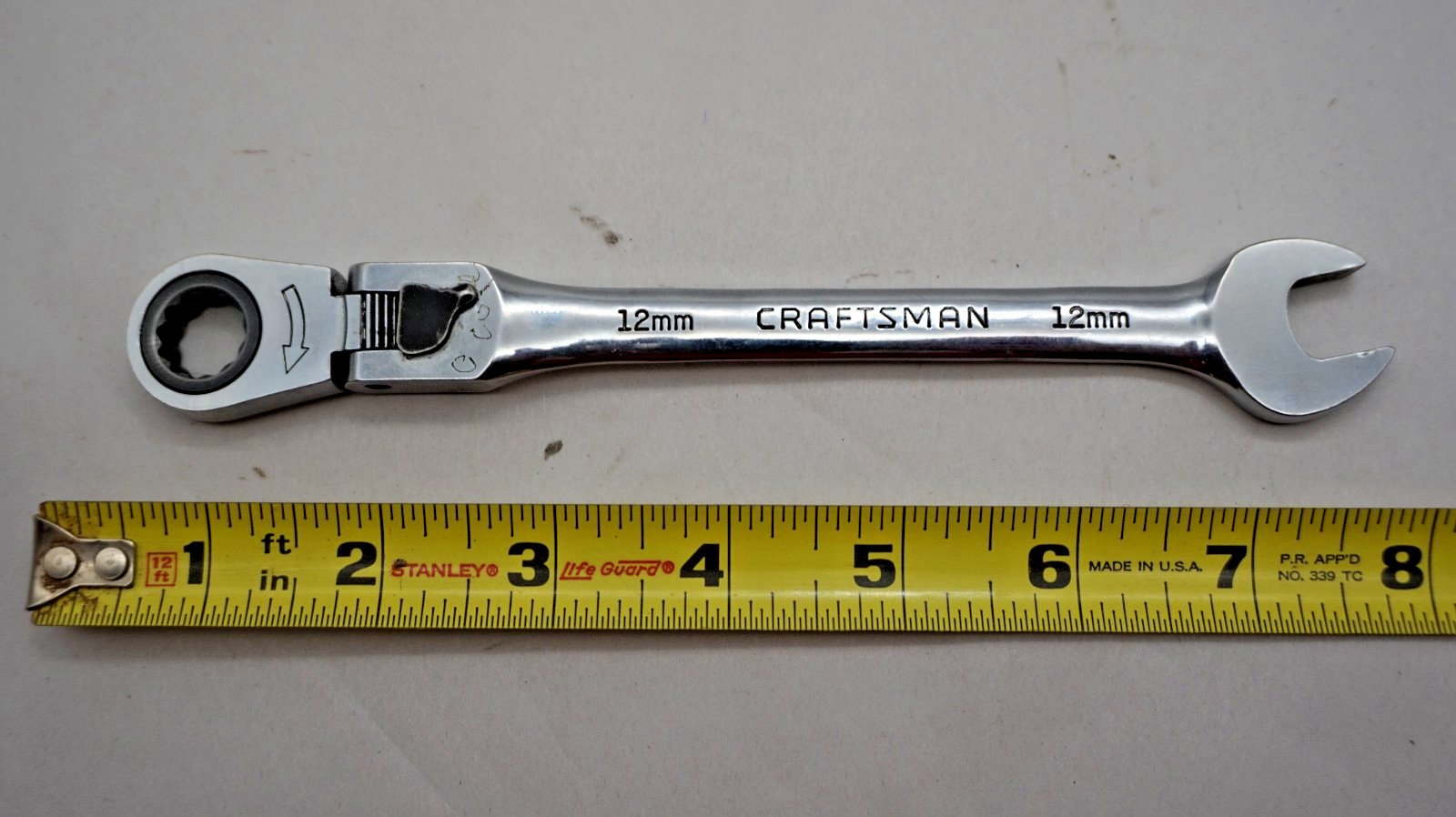 Craftsman USA 12mm Ratcheting Flex Head Combination Wrench 42479-L-AA free ship