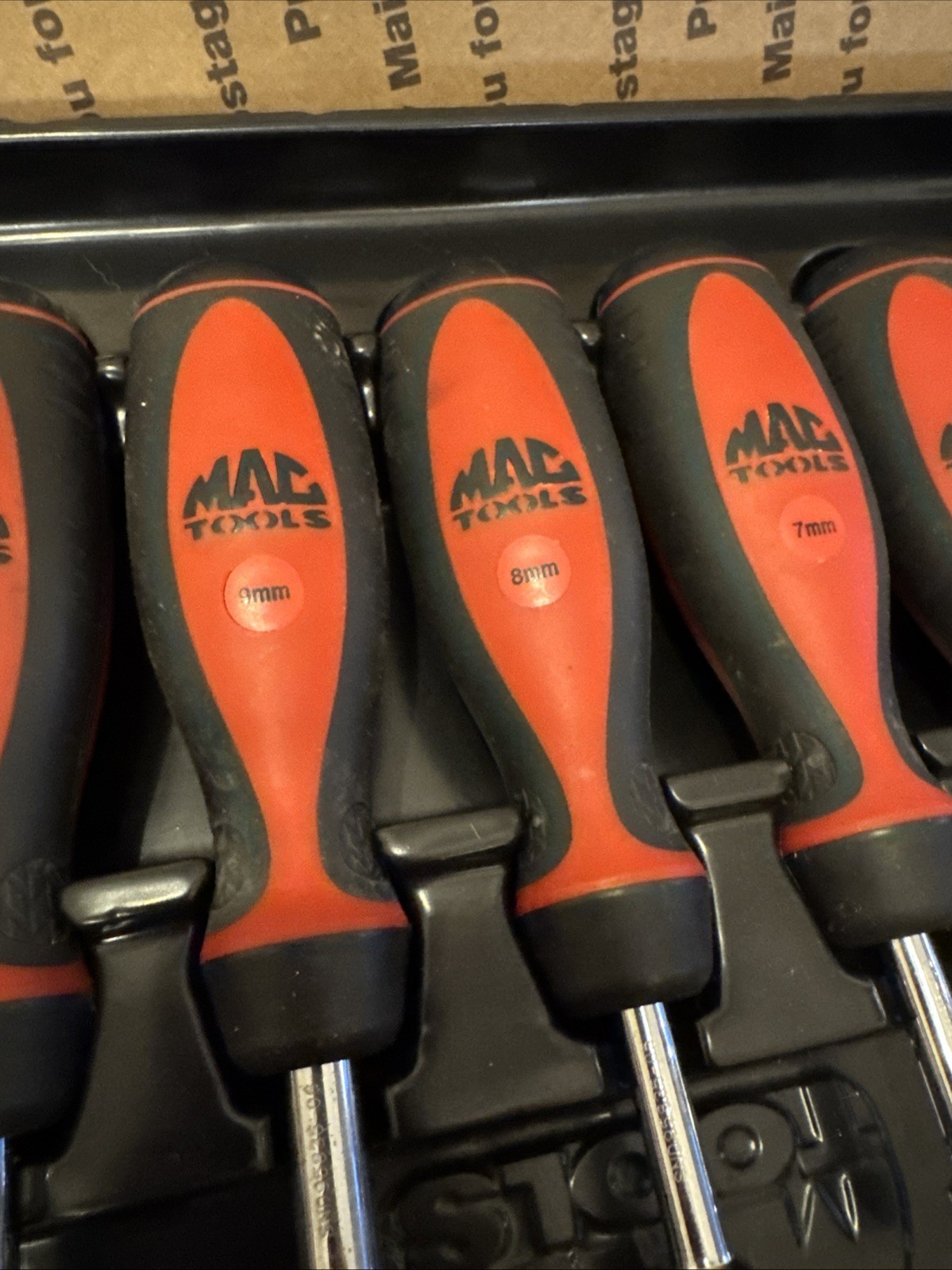 Mac Tools Stubby Nut Driver Set, Metric, 4-5.5, 7-12mm In Tray