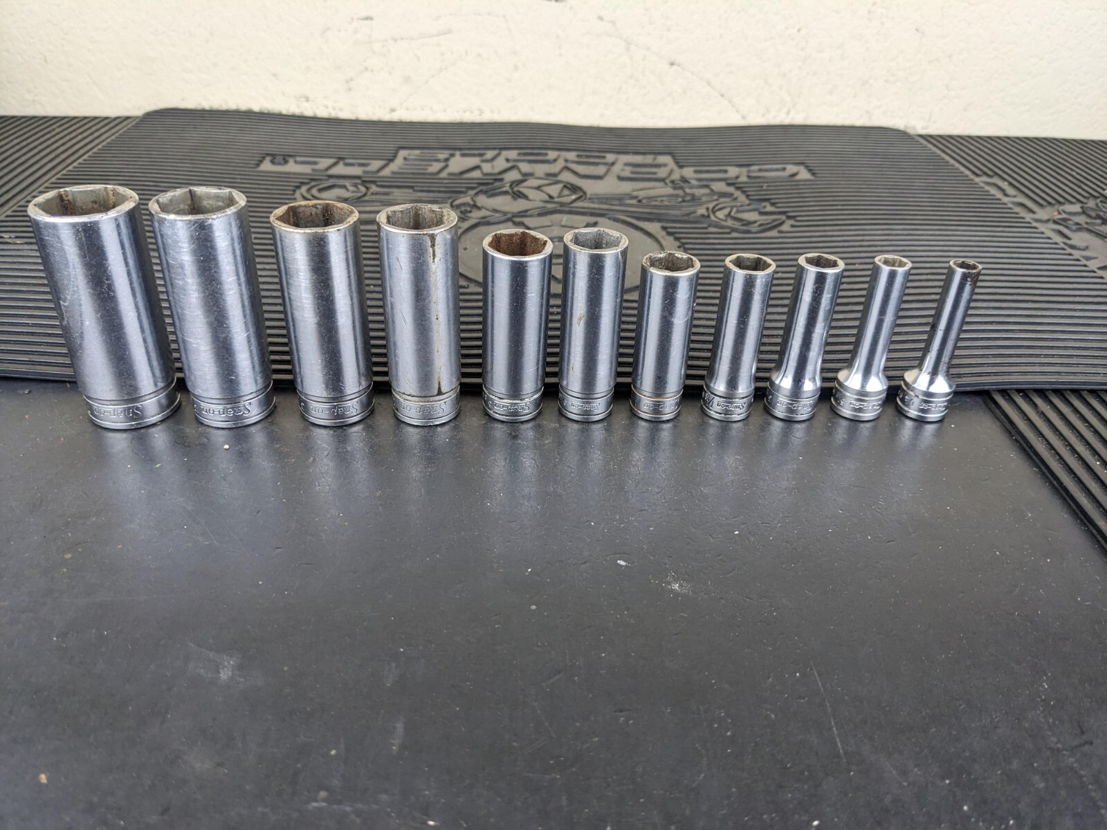 #bg232 Snap on Tools 211SFSY 3/8″ Drive Deep Chrome Socket Set Socket Set