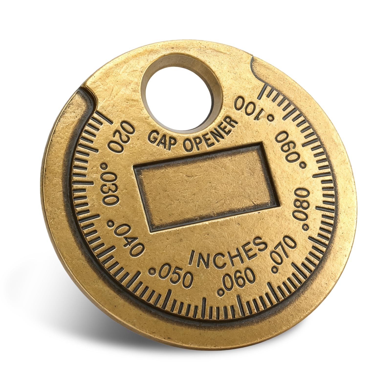 PLALEI Spark Plug Measuring Tool, Zinc Alloy Gap Gauge Tool Gold