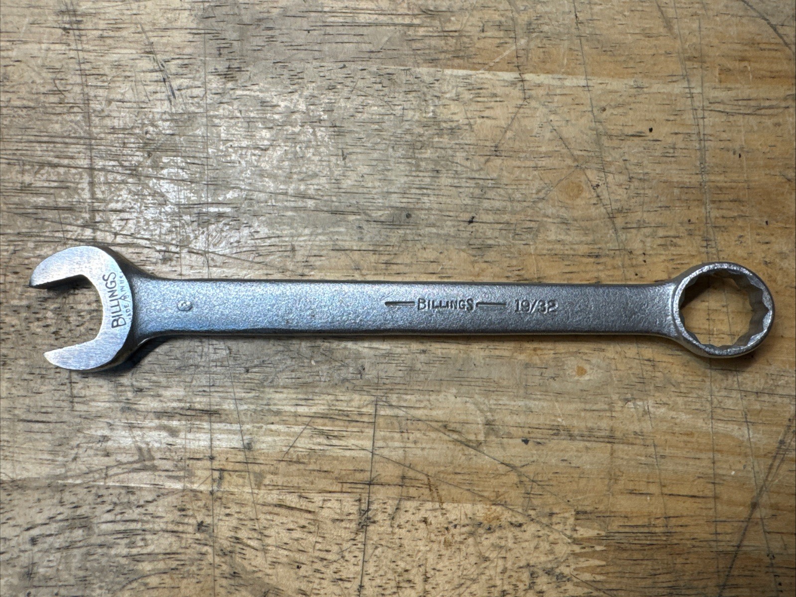Vintage Billings Vitalloy 1163 9/16″ Combination wrench Made in USA 