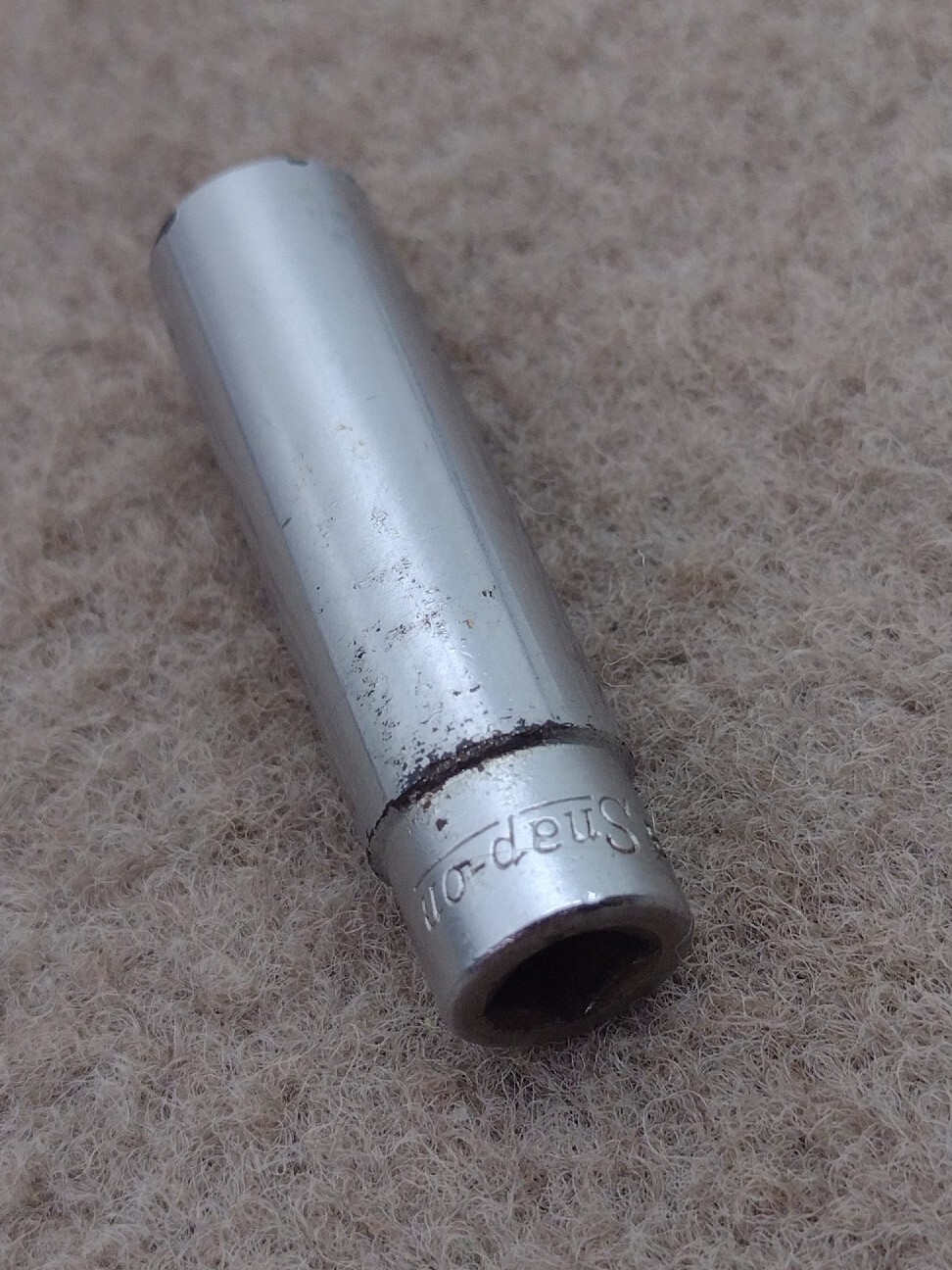 Vintage Snap On USA 3/8 Socket 1/4″ Drive Deep 6pt STM12 Underline Snap-on Tools