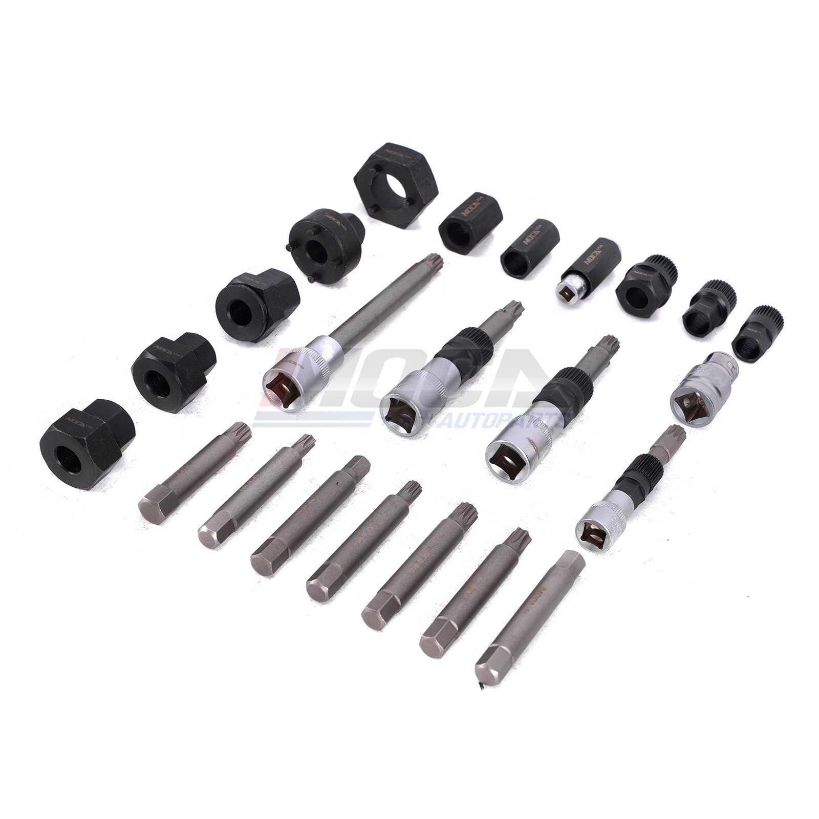 24pcs Alternator Freewheel Pulley Removal Socket Bit Set Tool Kit Fits Many Cars