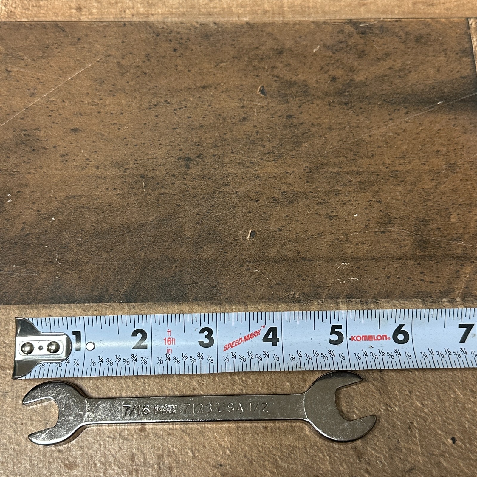 VIM Tools 7123 7/16″ x 1/2″ Open End Wrench USA VTG