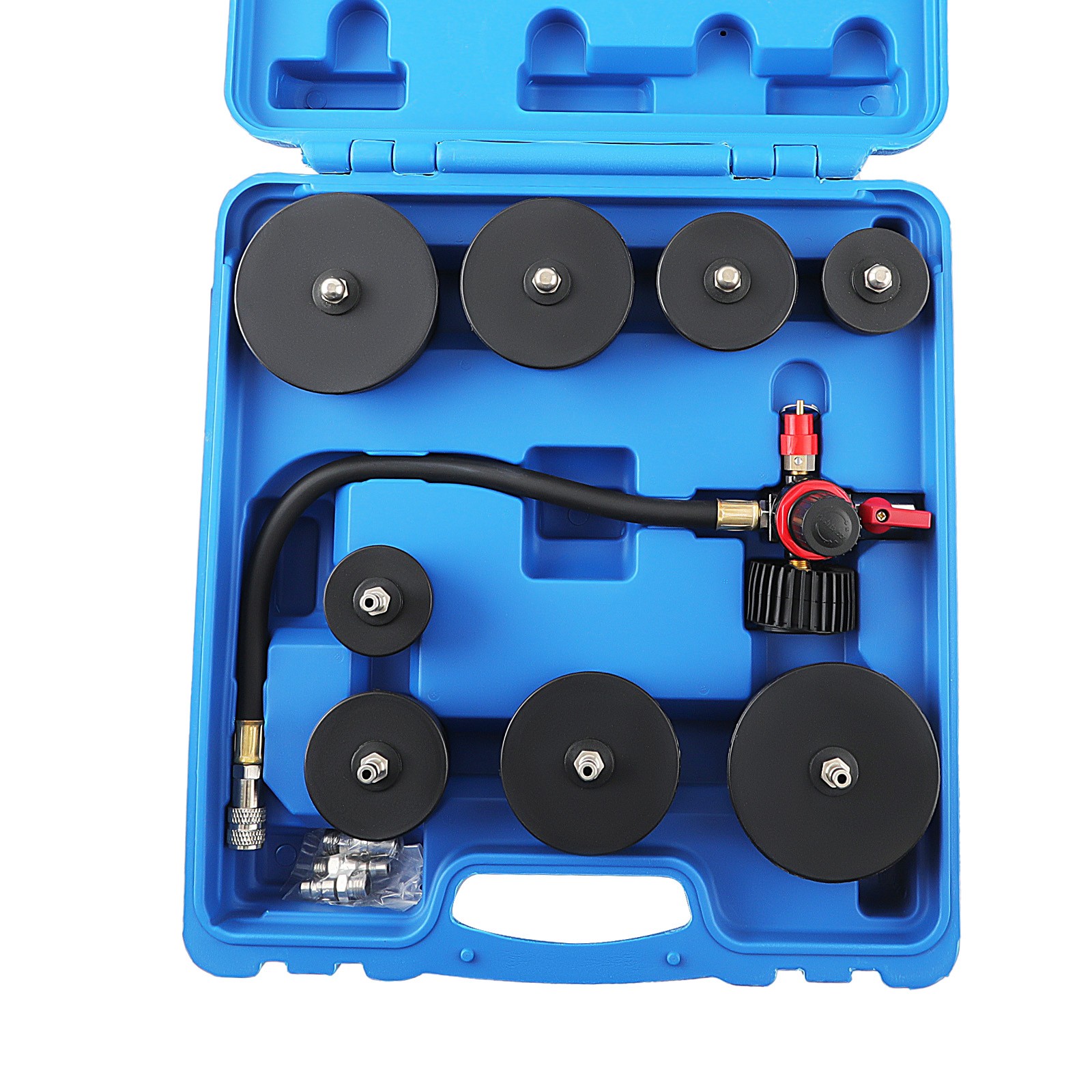 Safe Durable Turbo System Leakage Tester Set With 4 Pairs of Stepped Adapters