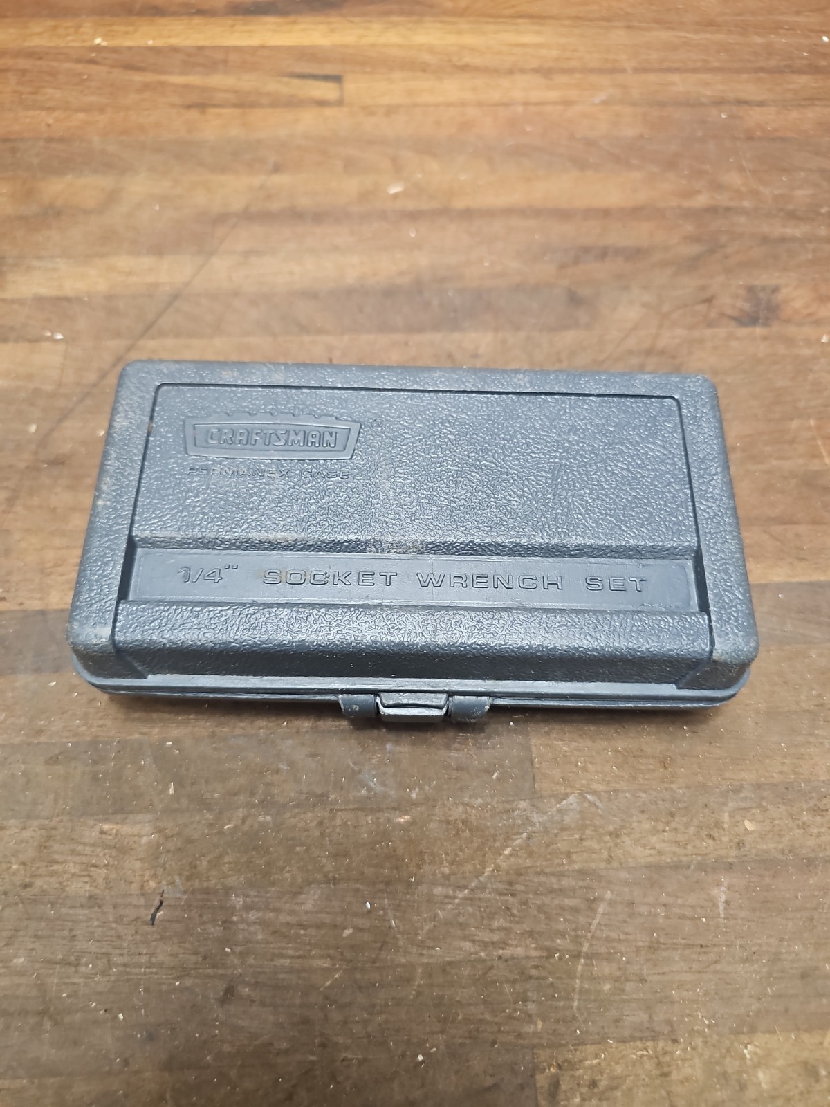 A122- Vintage CRAFTSMAN USA SAE 1/4dr RATCHET SOCKET SET =V =