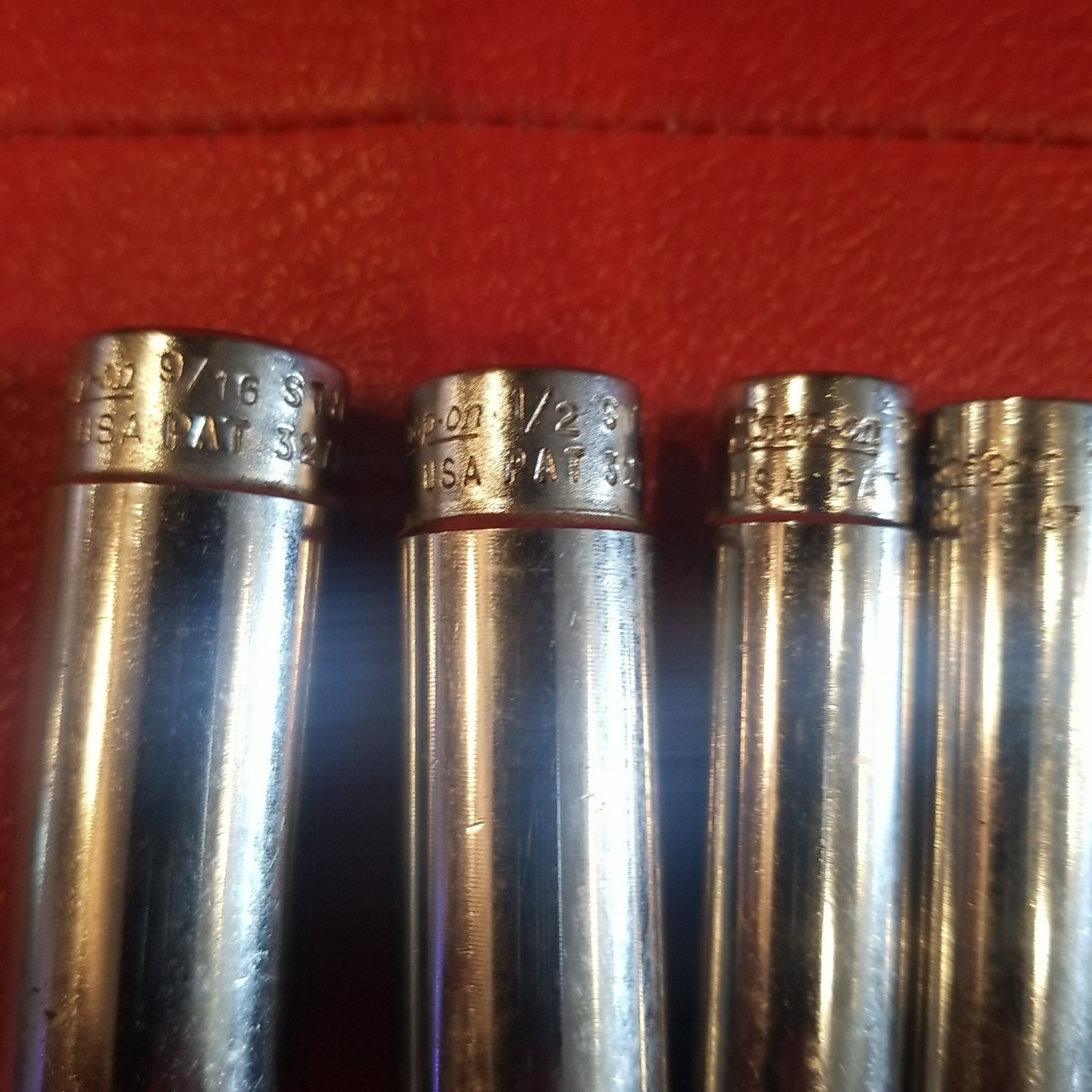 Snap-On 1/4 Drive 6Pt SAE Deep Socket STM* Set. Missing 11/16 & 7/16. 8 Pieces