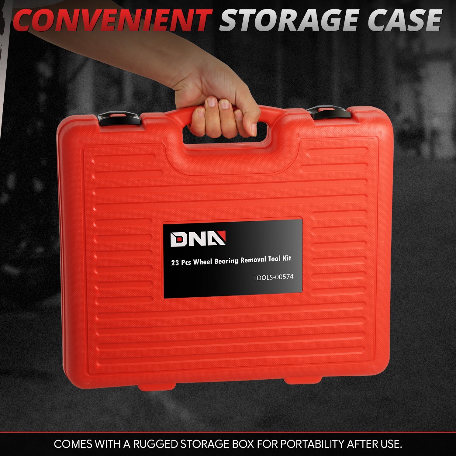 23Pcs Front Wheel Drive Bearing Removal Puller Adapter Tool Kit Set w/ Case