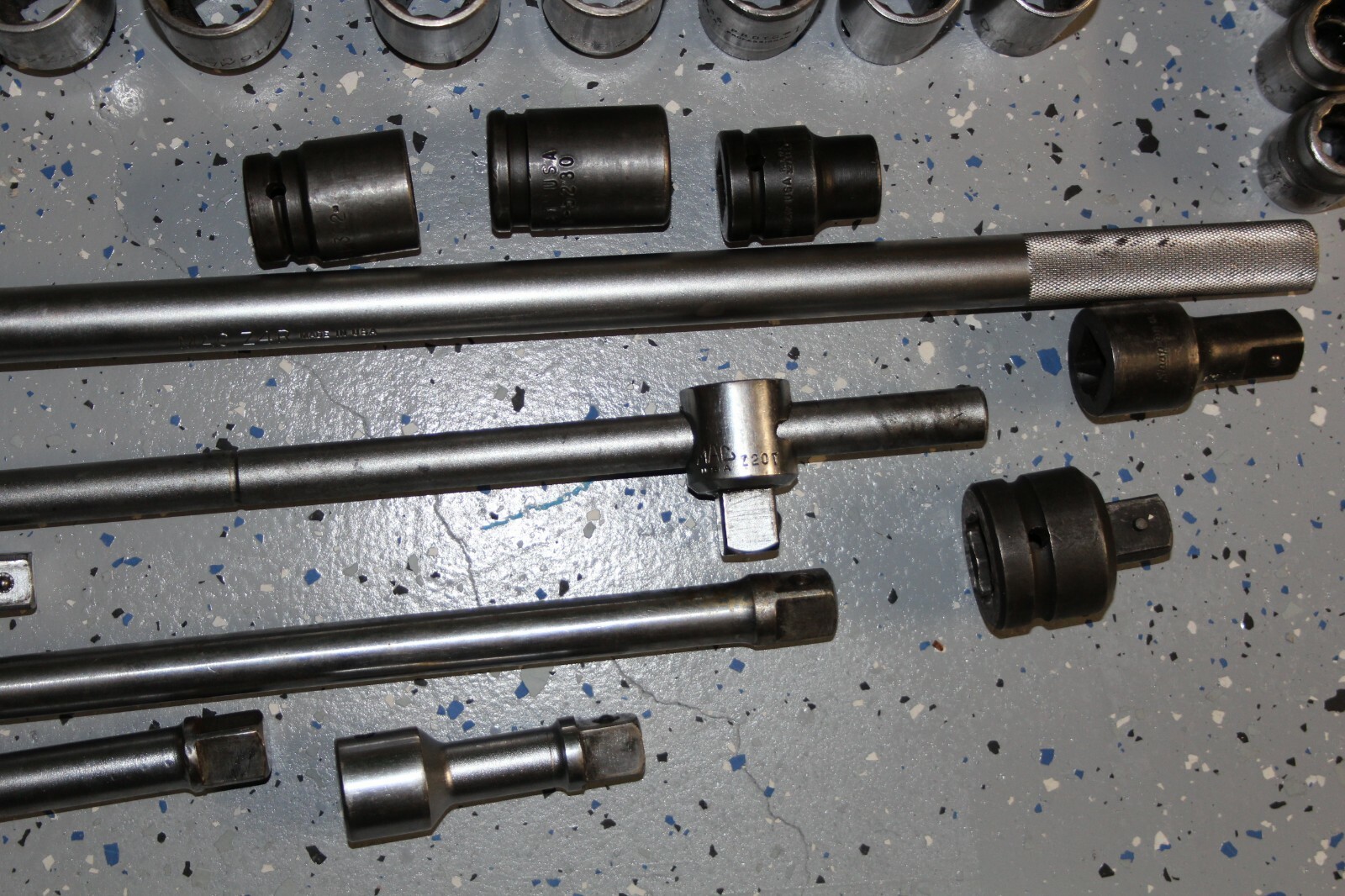 MAC SNAP-ON PROTO TOOLS 3/4″ DRIVE STANDARD RATCHET, SOCKET, EXTENSION SET USA