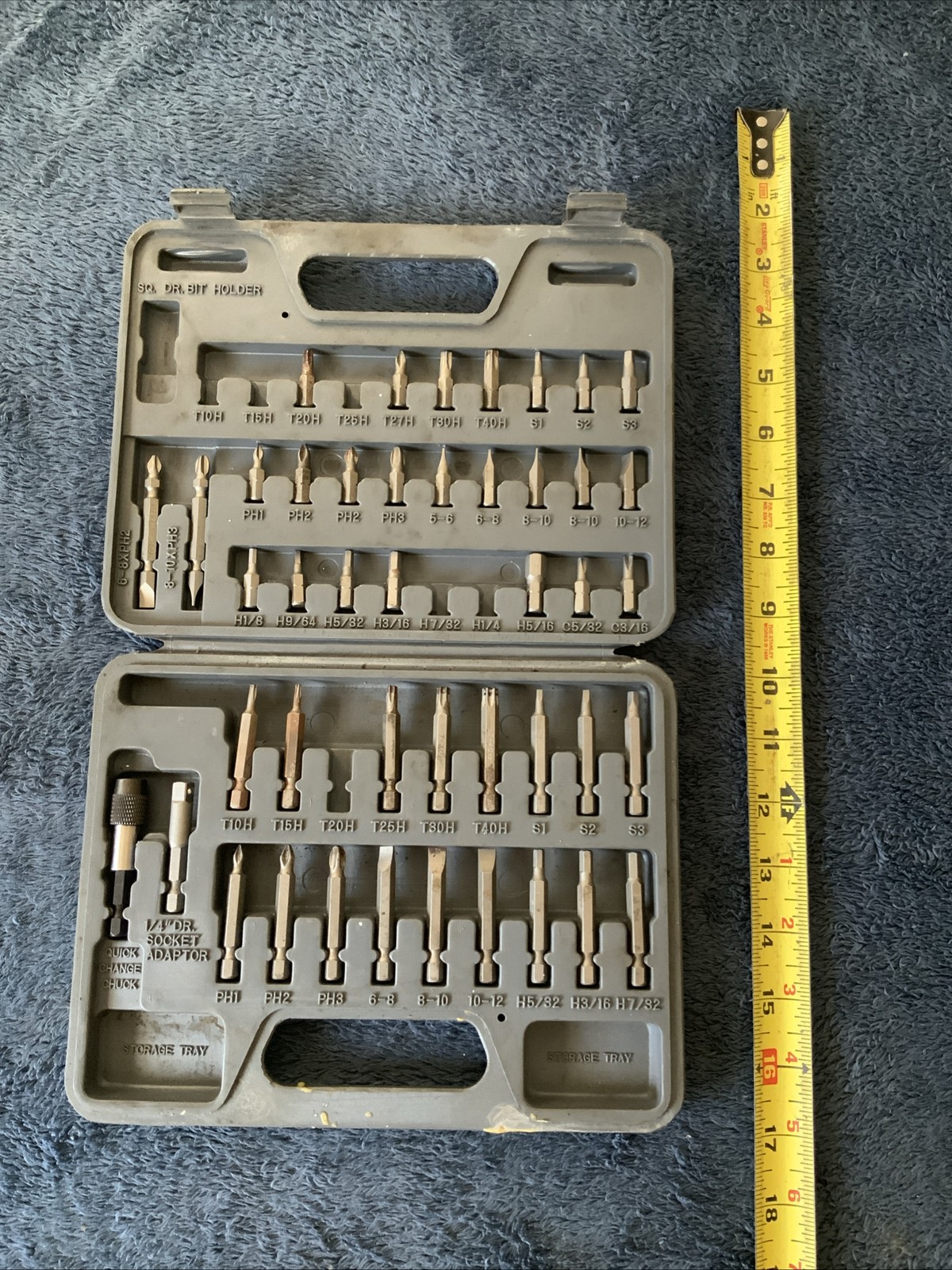 Blue Point Power Bit Set….see Pics…..missing Couple….surface Rust….