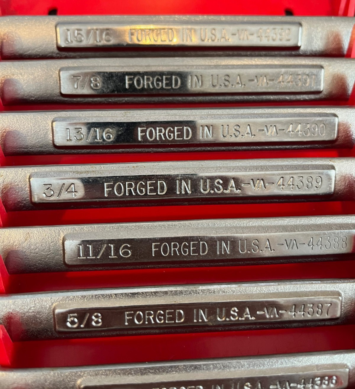 Vintage Craftsman VA USA 13pc SAE 6 Pt Combination Wrench Set 1/4″ – 15/16″ Rare