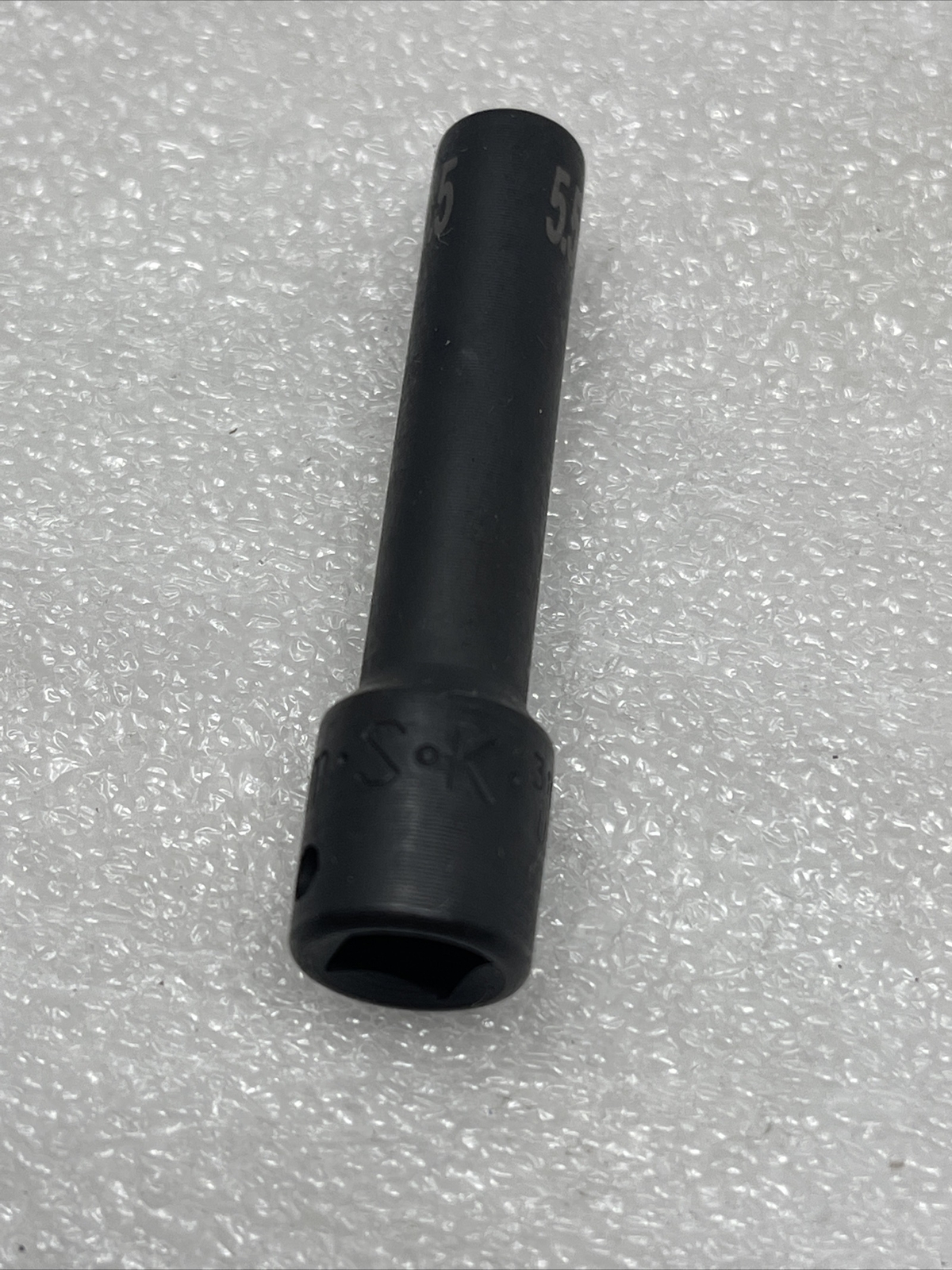5.5mm SK Hand Tools 1/4″ Drive, 6 Point, Deep Metric Impact Socket, USA, 31065