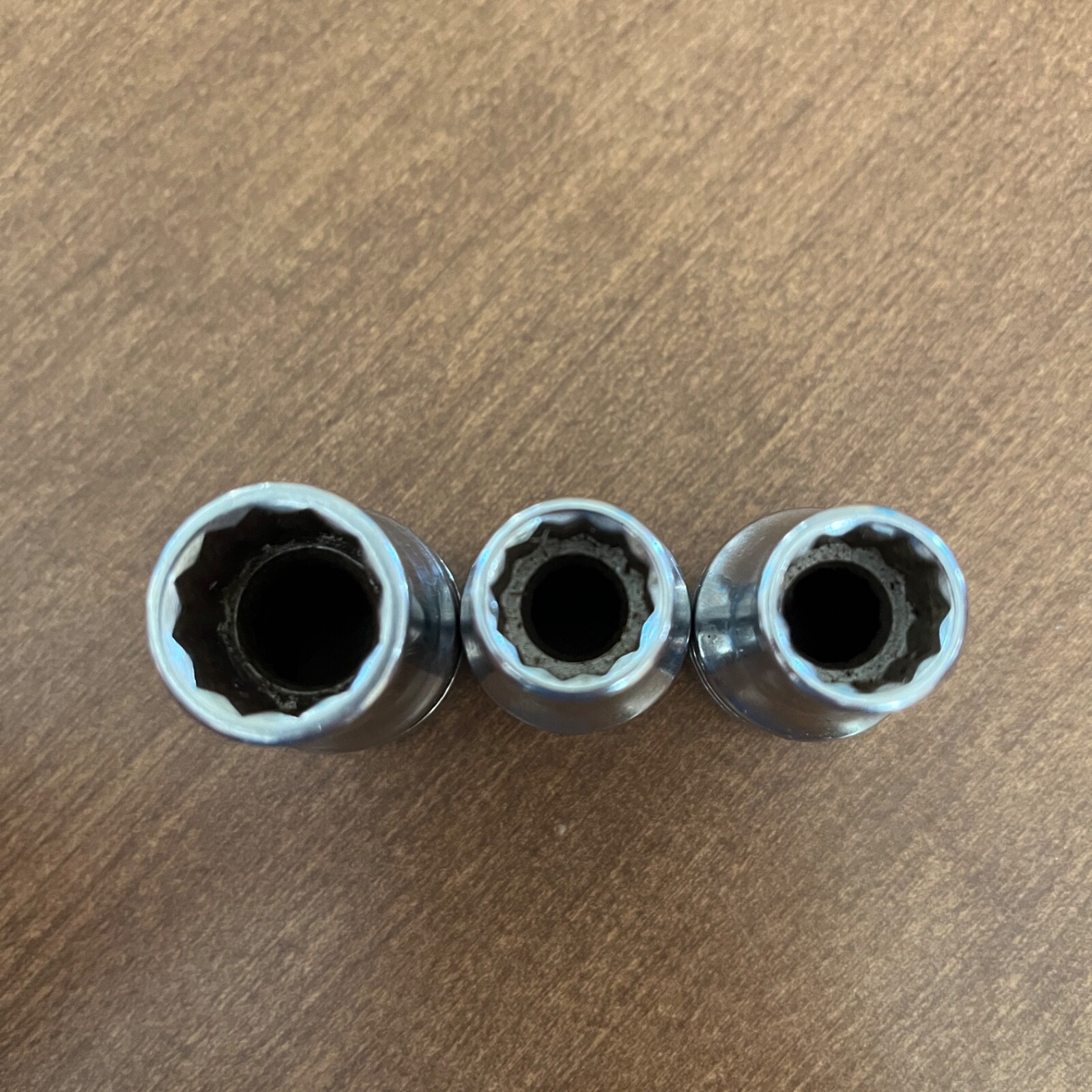 Indestro Super 9/16″ & 7/16” Shallow Chrome Socket 1/2″ Drive 1218 set of 3