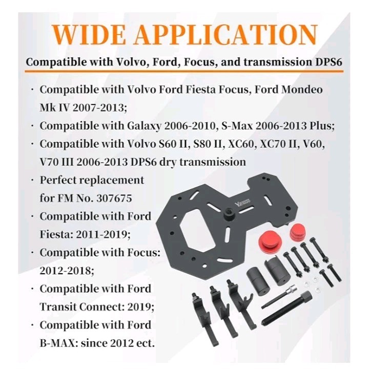 Double Clutch Dry DPS6 Transmission Installer/ Remover Tool For Ford Volvo Focus