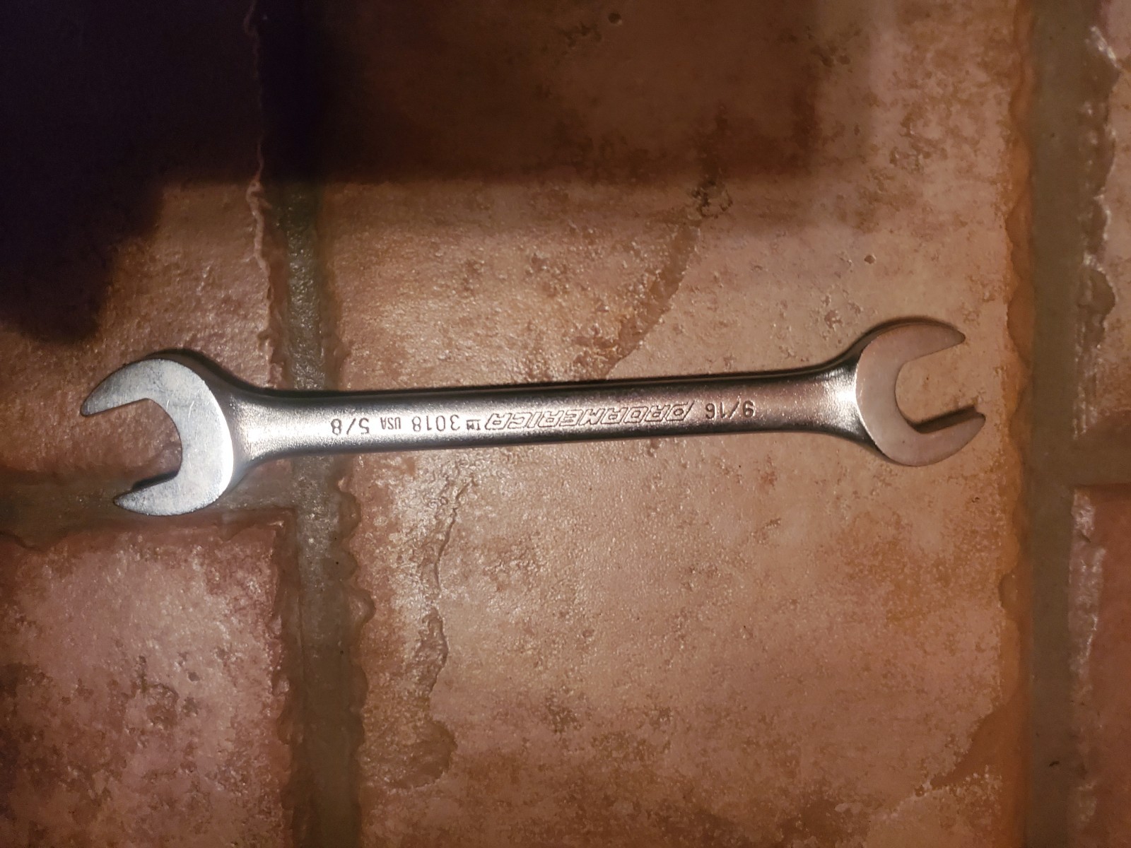 PROAMERICA, 9/16″ x 5/8″ SAE, DOUBLE open end WRENCH, #3018