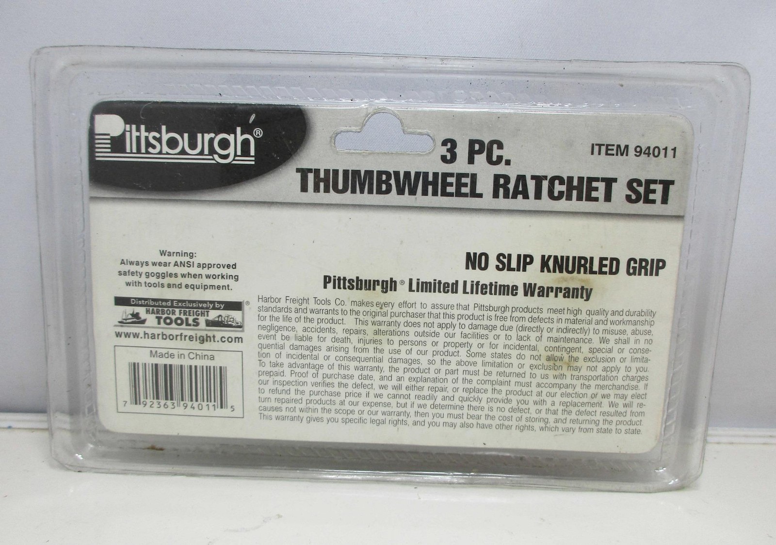 Pittsburgh Item 94011 (3) Piece Thumbwheel Ratchet Set 1/4″ 3/8″ 1/2″ NEW Sealed