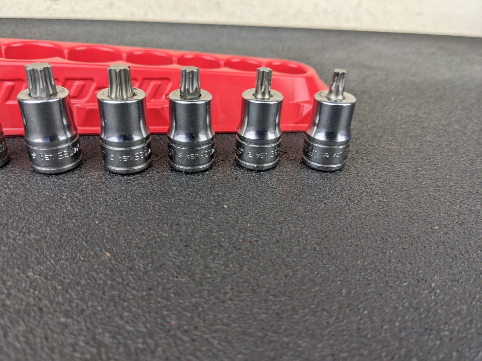 #bp419 Snap On 7pc 3/8″ Drive Stubby Torx Socket Driver Set T27-T55 207EFTXYSE