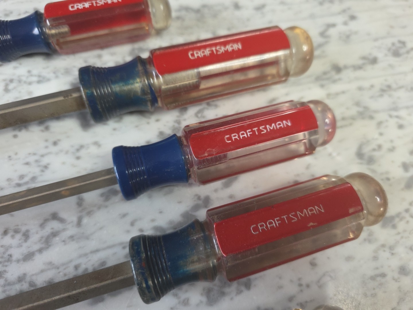 Vintage Craftsman Lot Of 8 Phillips & Slotted Flat Head Screwdriver Set USA