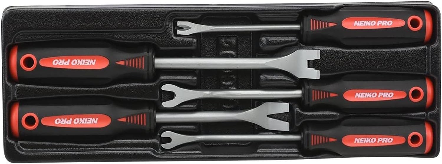 Neiko 20596B Auto Trim Panel Removal Tool Set with Soft Grip 5 Piece