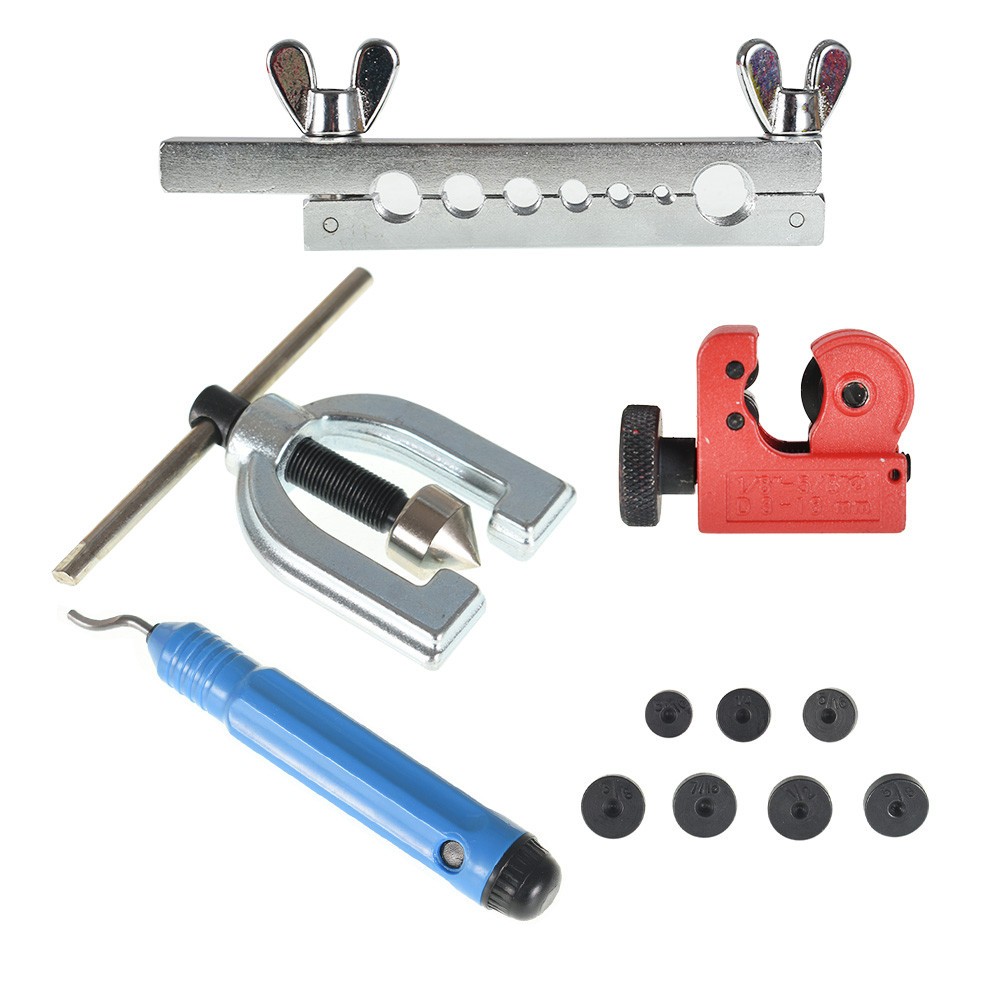 LABLT Mini Pipe Cutter Car Truck SAE / MM Double Single Flaring Brake Line Tool