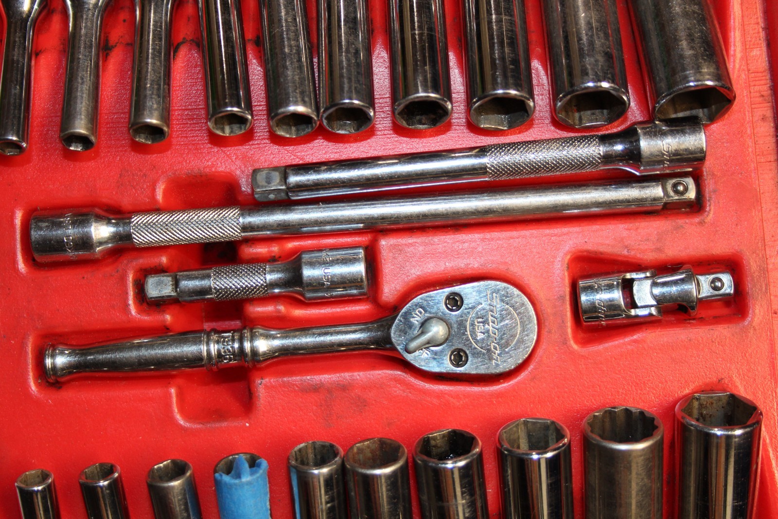 Snap-On Tools 1/4″ Drive 6-Pt General Service Set USA + SOME MISSING + EXTRAS