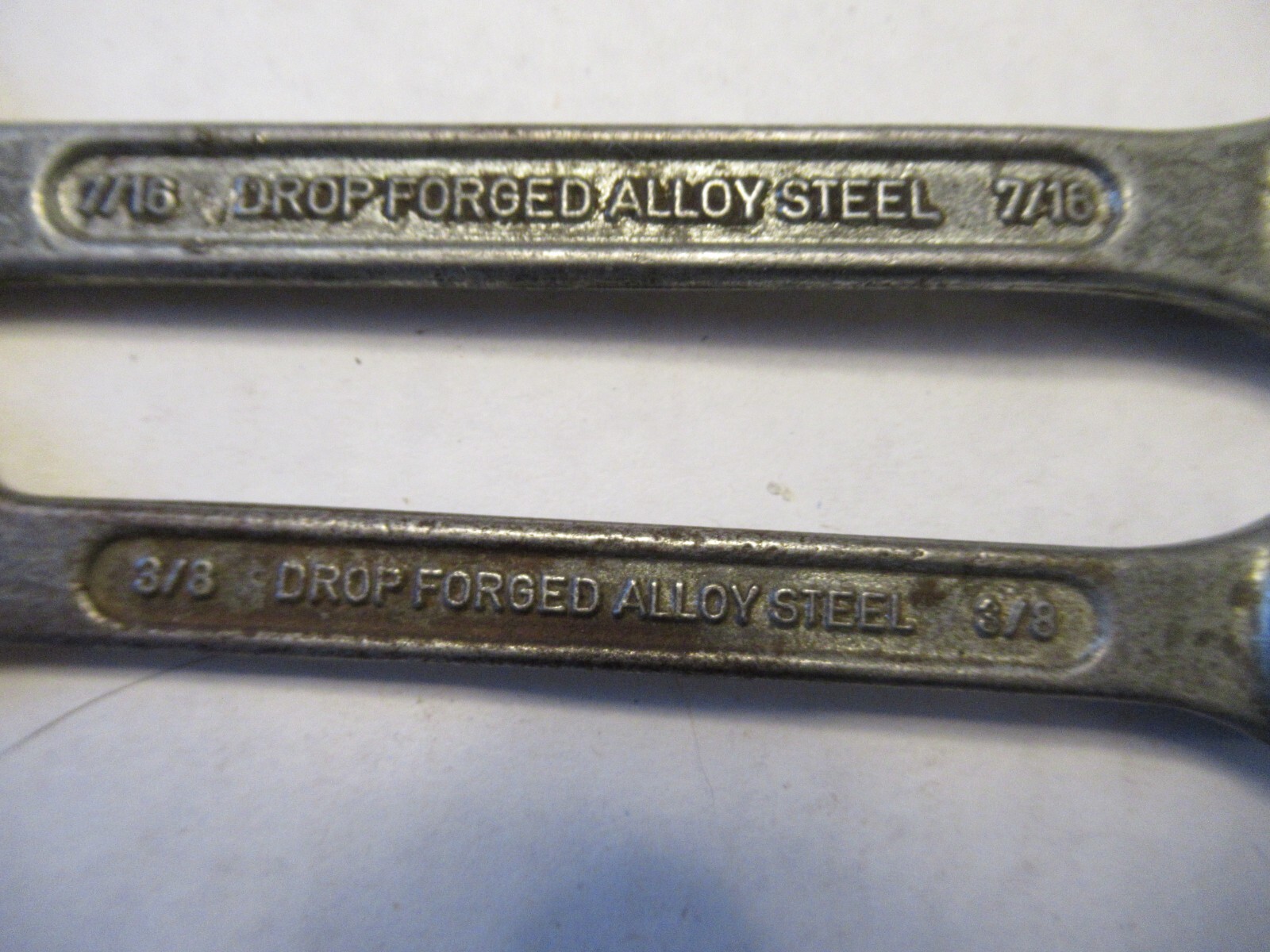 Pair of Globemaster Combination Wrenches 7/16 3/8